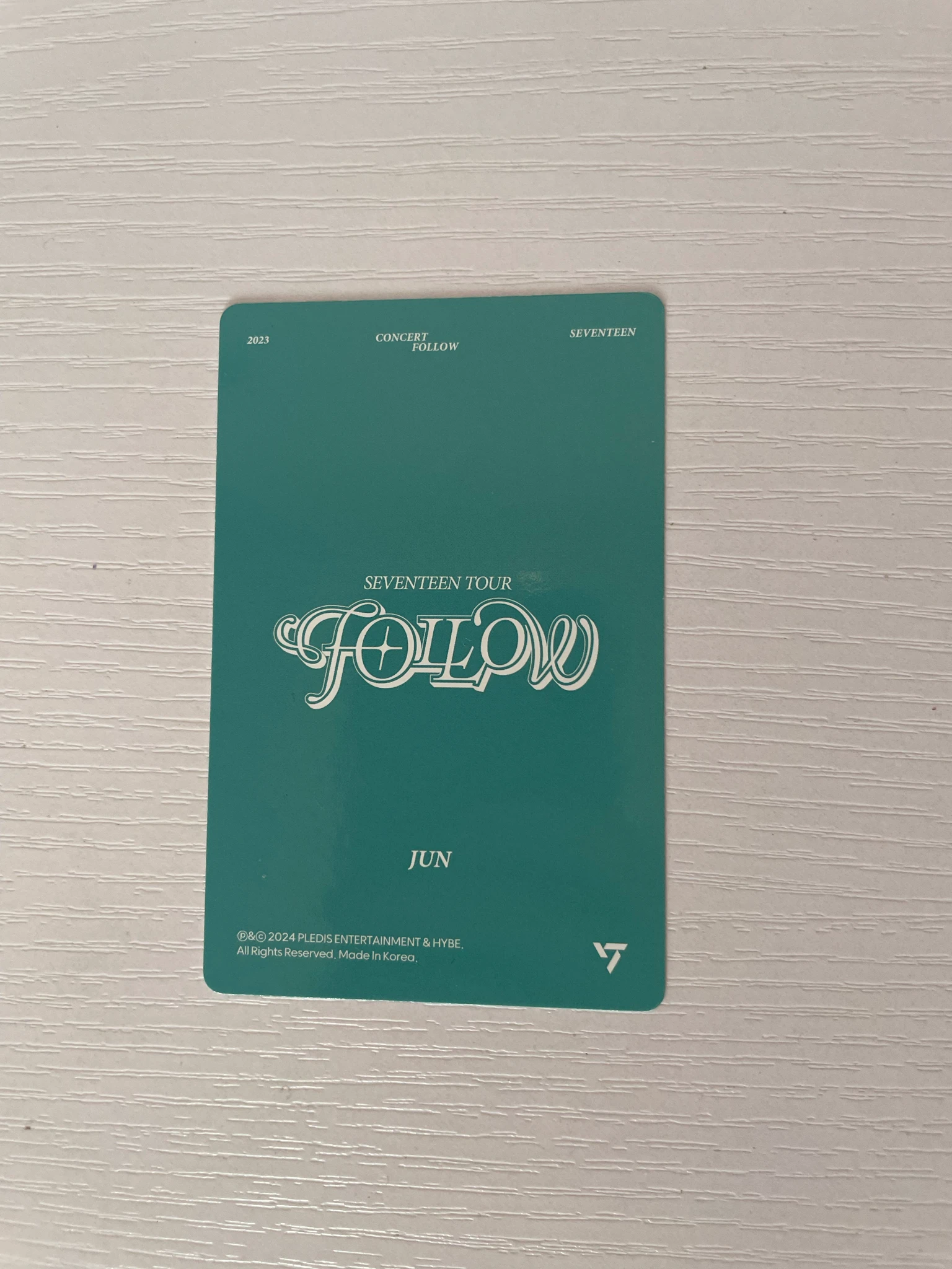 SEVENTEEN Jun SEVENTEEN - Jun - Follow Tour Event digicode version seoul listing photo 2