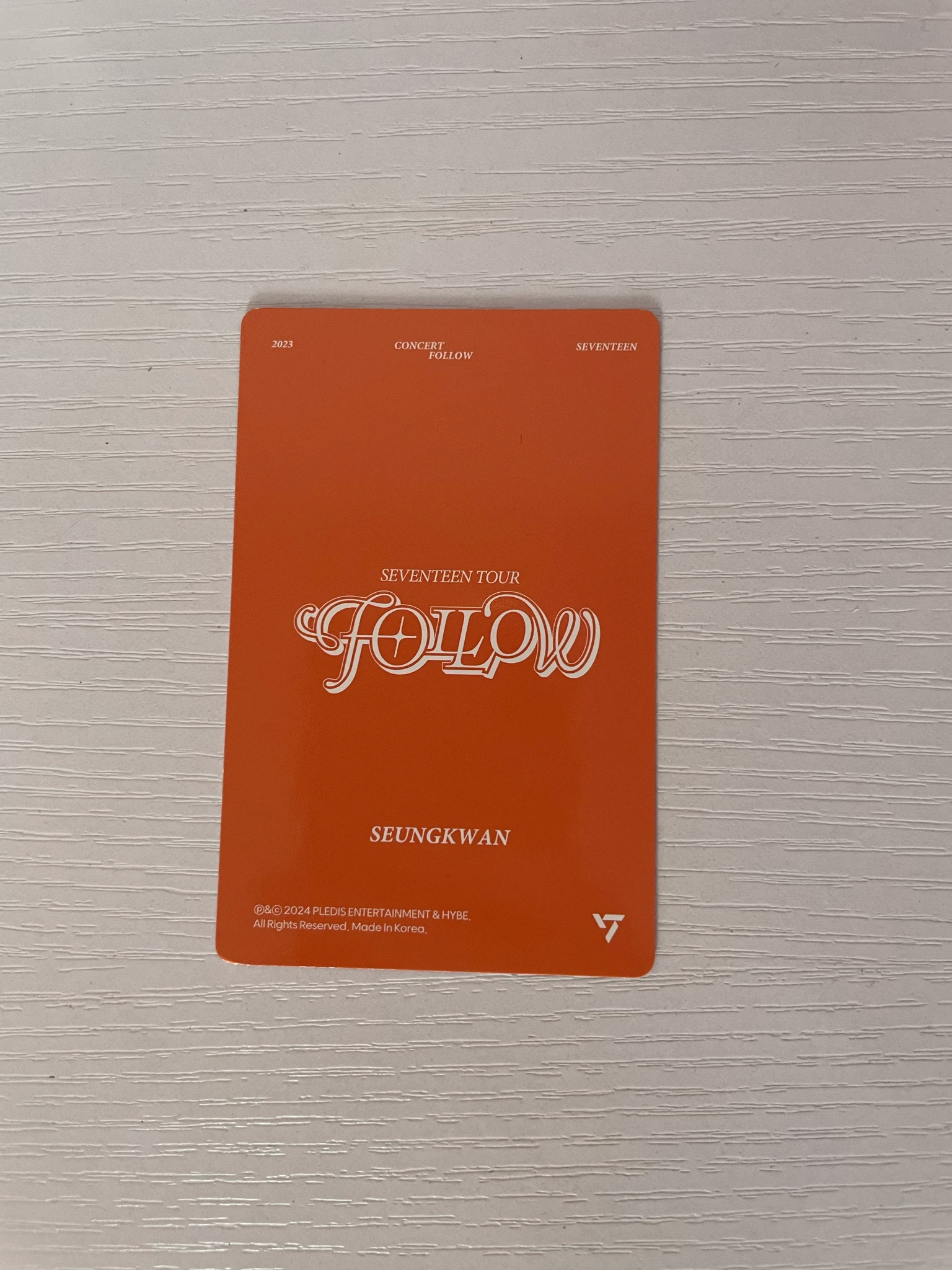 SEVENTEEN Seungkwan SEVENTEEN - Seungkwan - [Follow] Tour Event seoul dvd inclusion digicode version A version listing photo 2