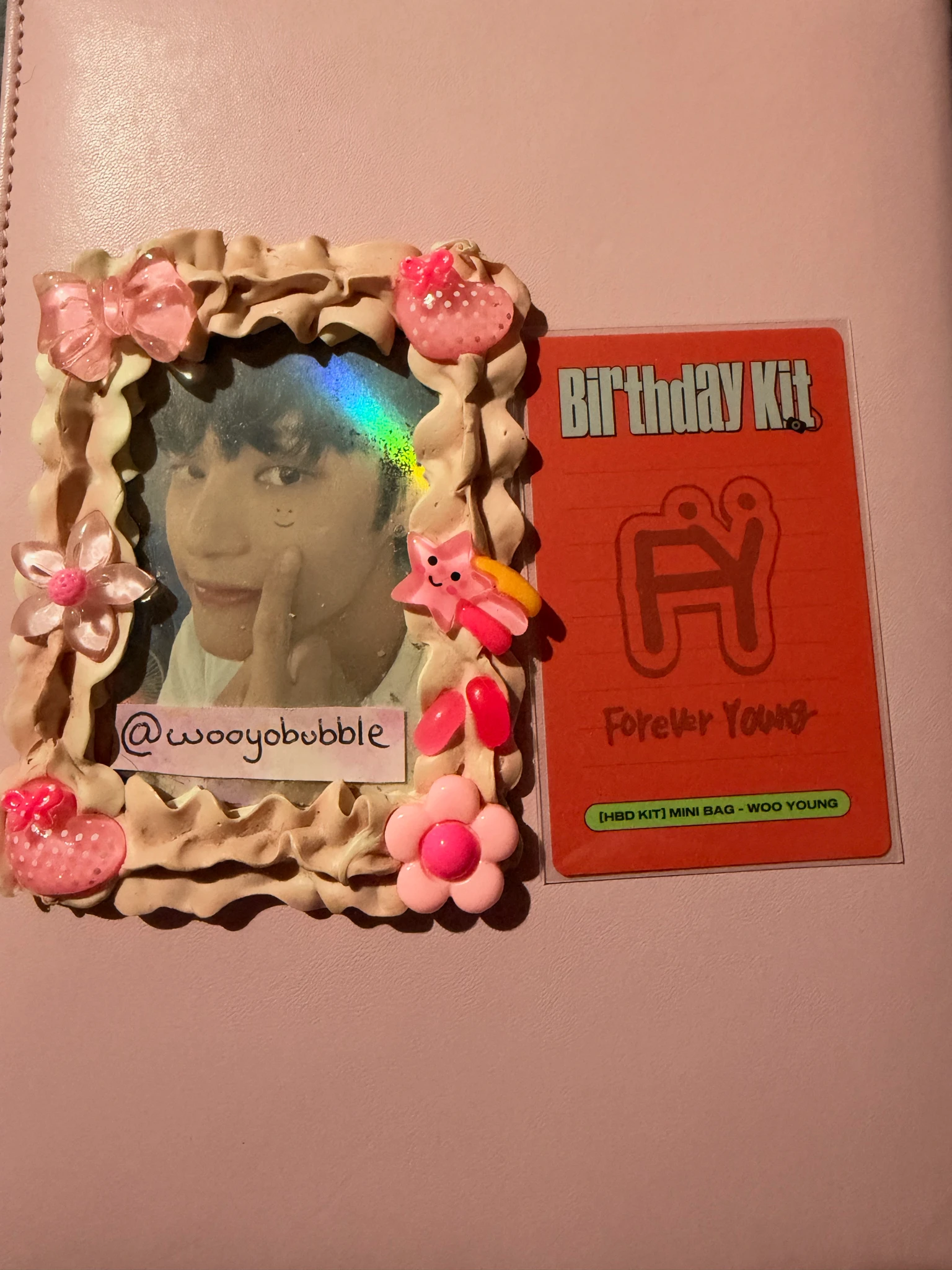 ATEEZ Wooyoung ATEEZ - Wooyoung - 2023 Birthday MD Other merch photocard listing photo 2