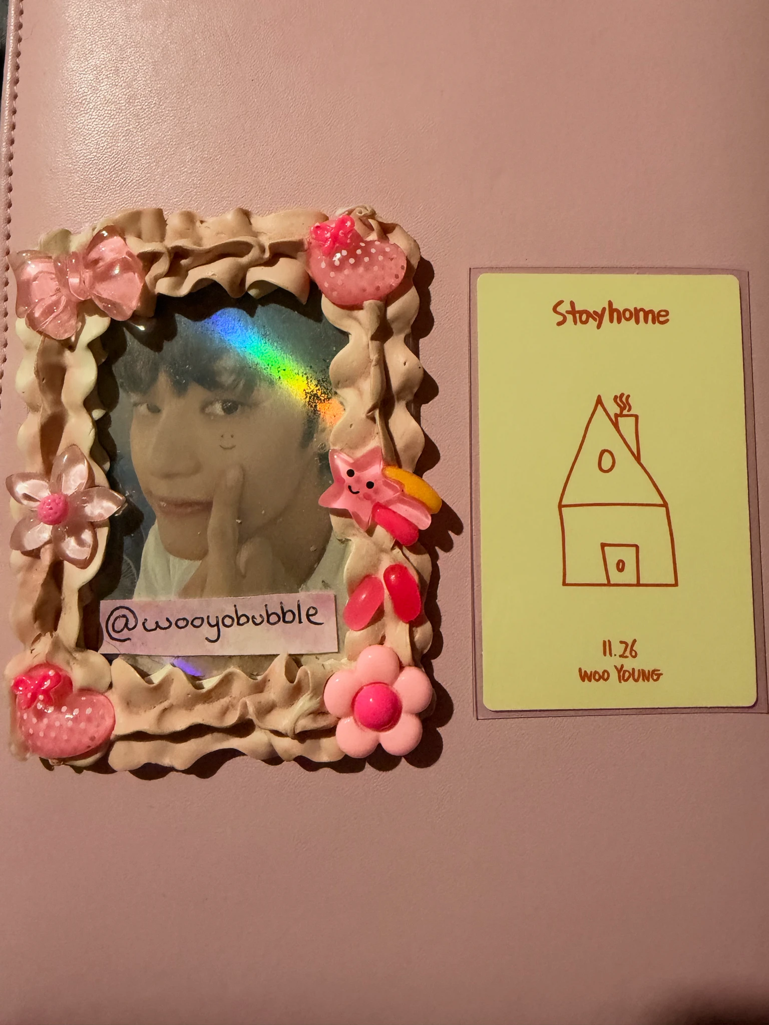 ATEEZ Wooyoung ATEEZ - Wooyoung - 2021 Stay Home Birthday MD Other merch photocard listing photo 2