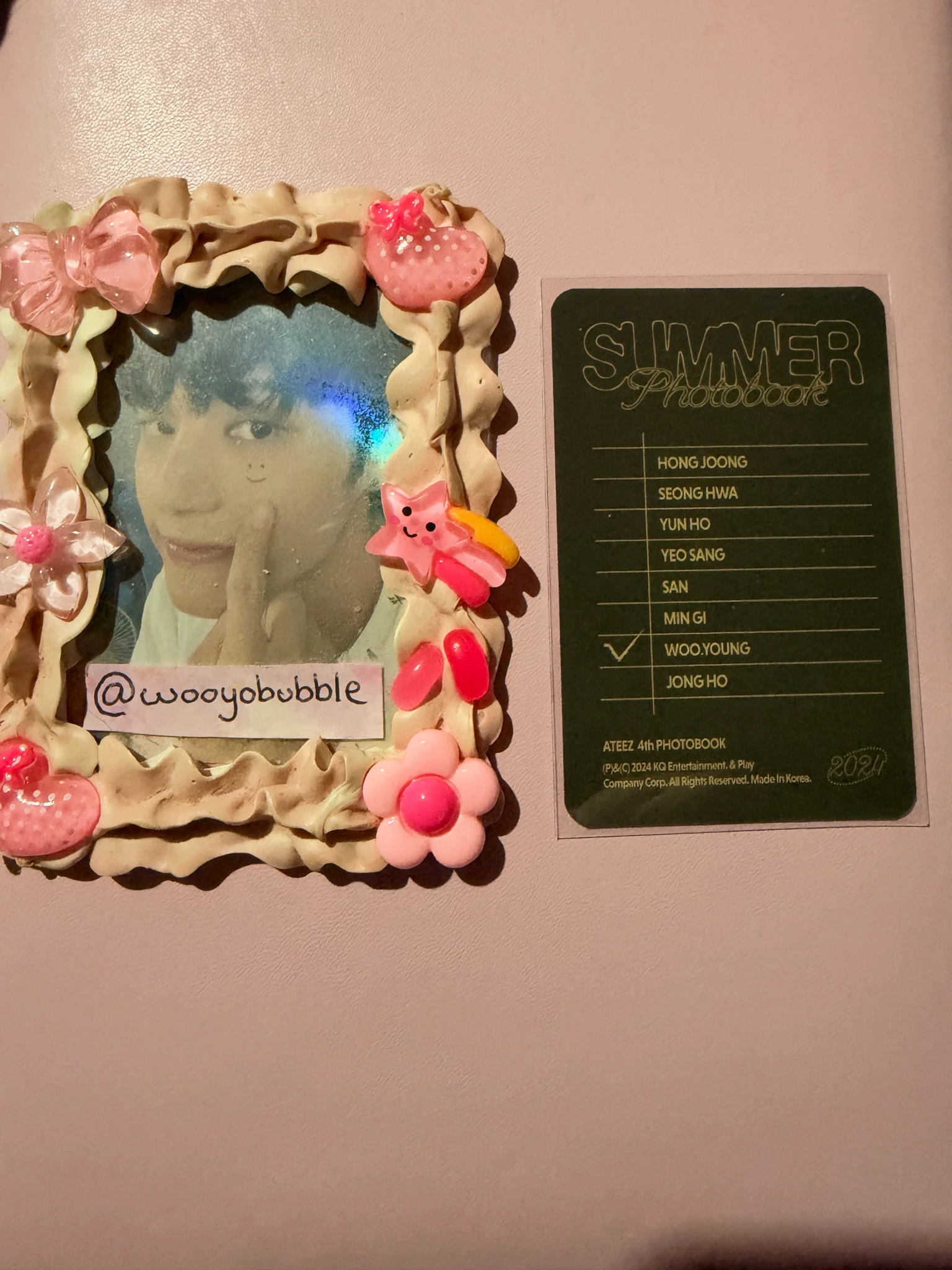 ATEEZ Wooyoung ATEEZ - Wooyoung - 2024 SUMMER PHOTOBOOK Other yes24 pre-order benefit (pob) listing photo 2