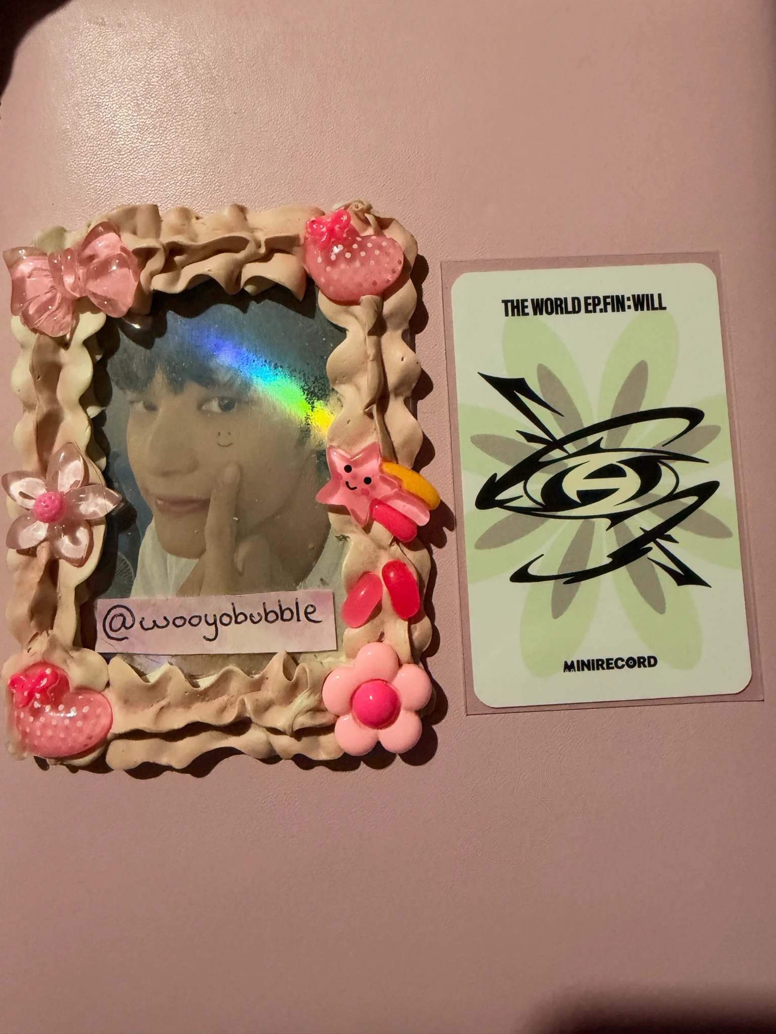 ATEEZ Wooyoung ATEEZ - Wooyoung - THE WORLD EP.FIN: WILL Album minirecord flower teez ver video call fansign listing photo 2