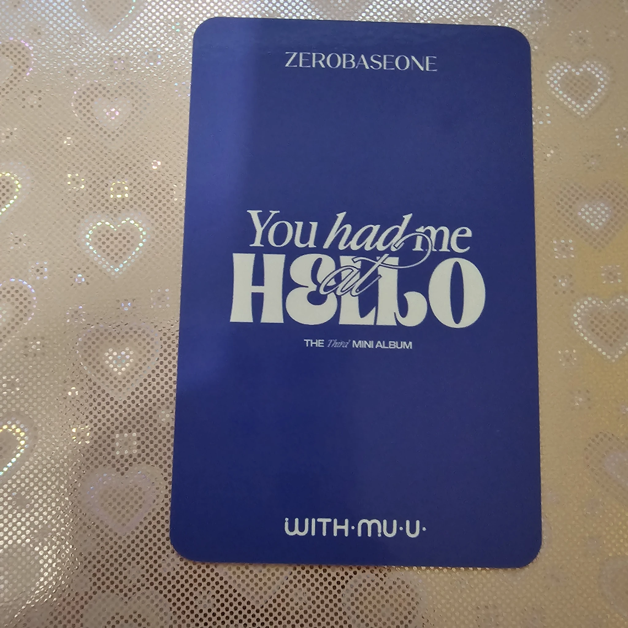 ZEROBASEONE Hanbin ZEROBASEONE - Hanbin - You Had Me at Hello Album withmuu/withdrama lucky draw (LD) set benefit listing photo 2