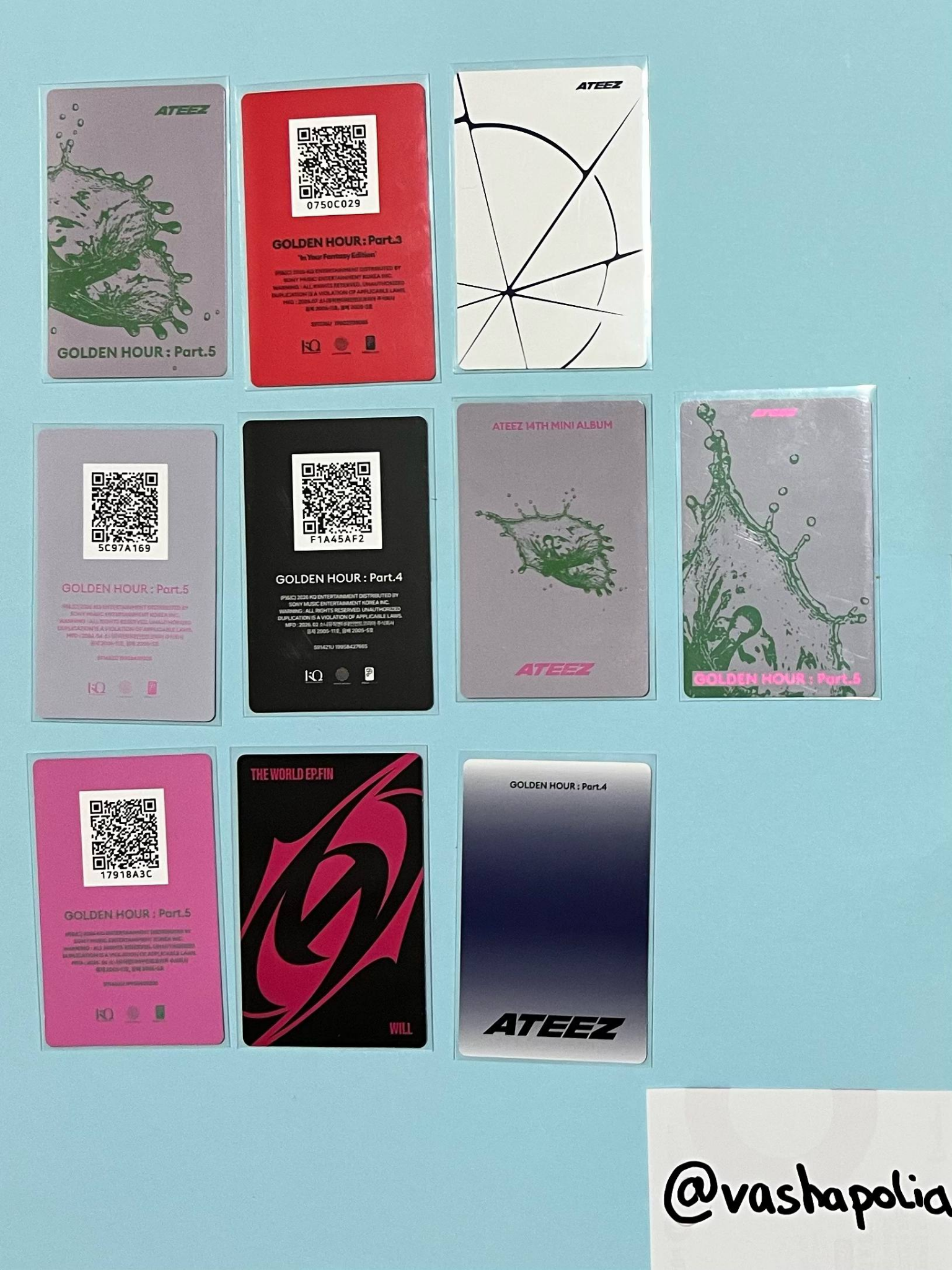 ATEEZ Wooyoung ATEEZ - Wooyoung - GOLDEN HOUR : Part.5 Album poca album qr card qr version diary version listing photo 2