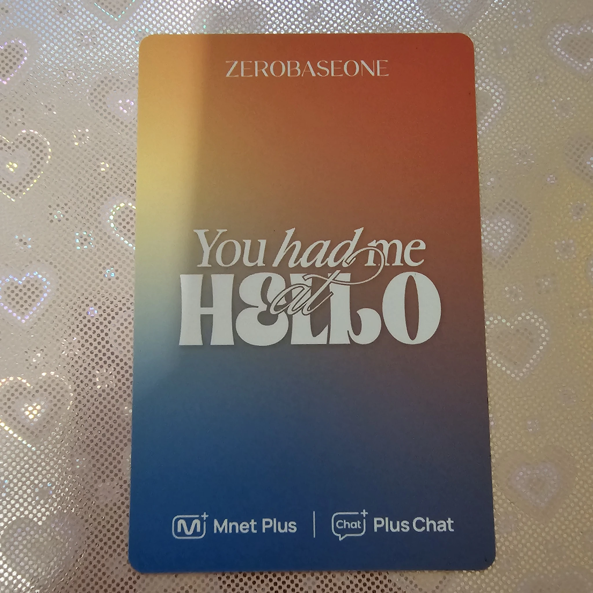 ZEROBASEONE Hao ZEROBASEONE - Hao - You Had Me at Hello Album pob (pre-order benefit) mnet plus merch listing photo 2