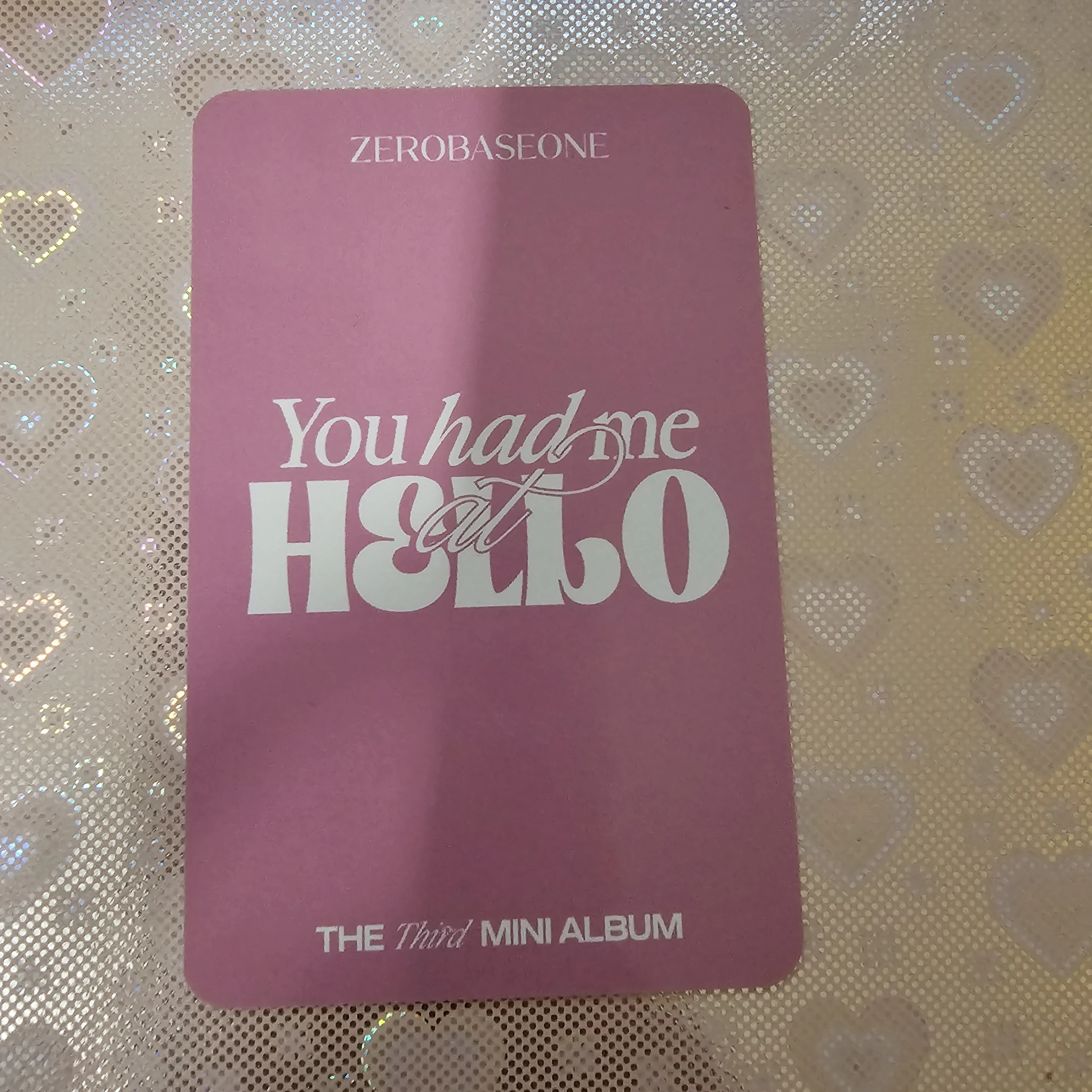 ZEROBASEONE Gyuvin ZEROBASEONE - Gyuvin - You had me at HELLO Album musicplant (music plant) lucky draw digipack version listing photo 2