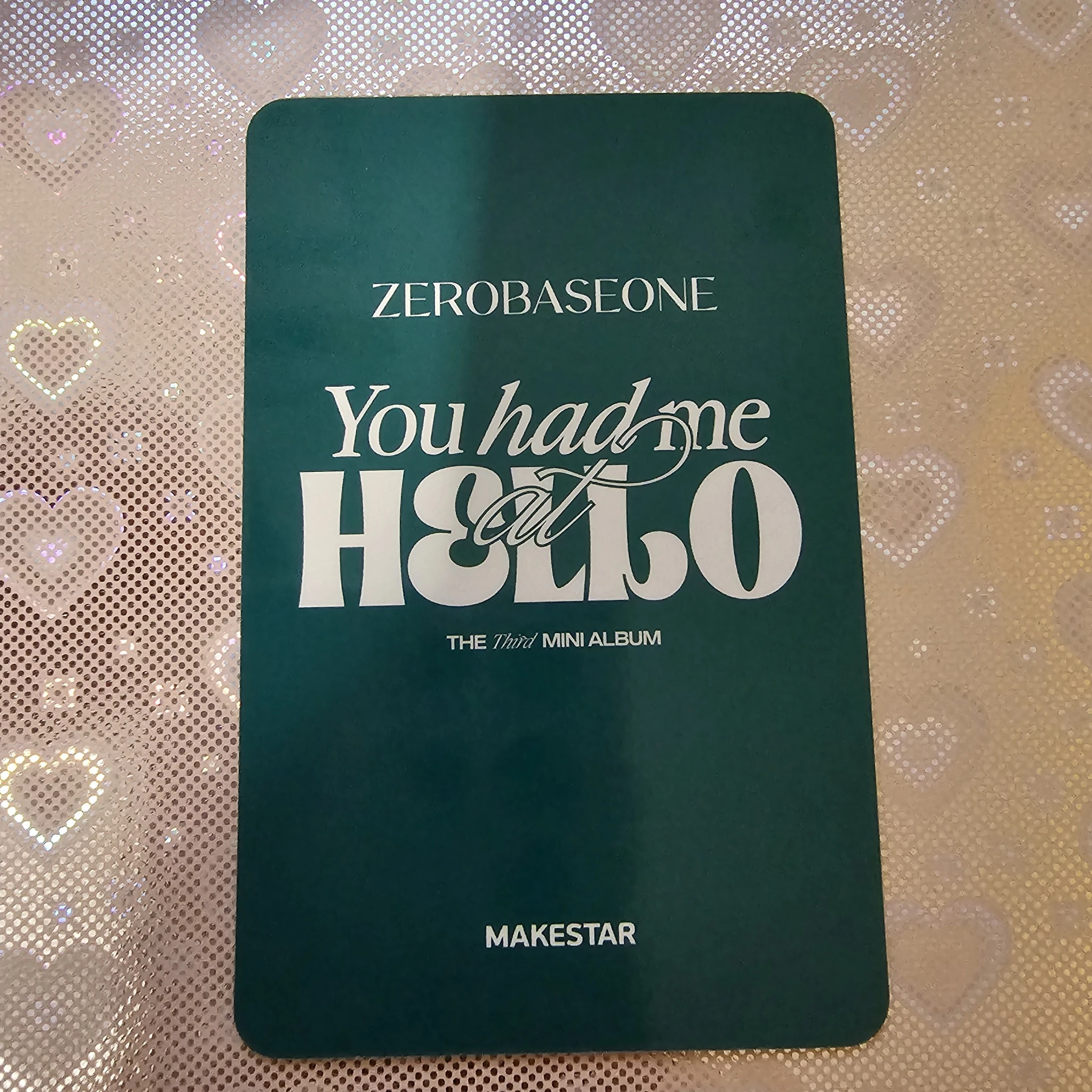 ZEROBASEONE Gyuvin ZEROBASEONE - Gyuvin - You had me at HELLO Album makestar lucky draw digipack version listing photo 2