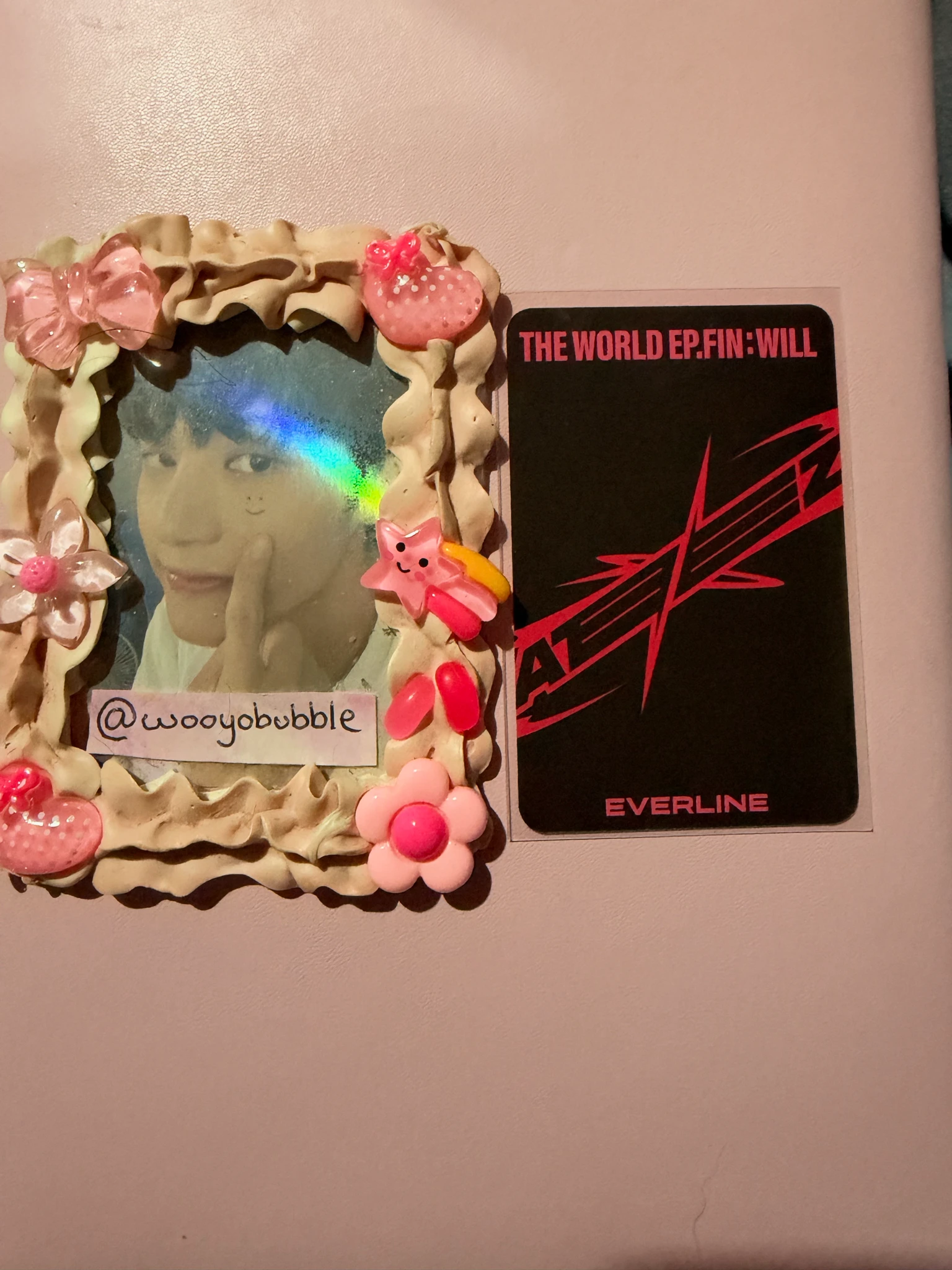 ATEEZ Wooyoung ATEEZ - Wooyoung - THE WORLD EP.FIN: WILL Album everline lucky draw listing photo 2