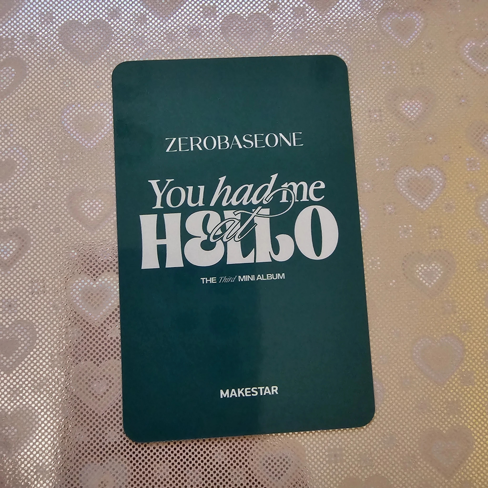 ZEROBASEONE Taerae ZEROBASEONE - Taerae - You had me at HELLO Album makestar lucky draw digipack version listing photo 2