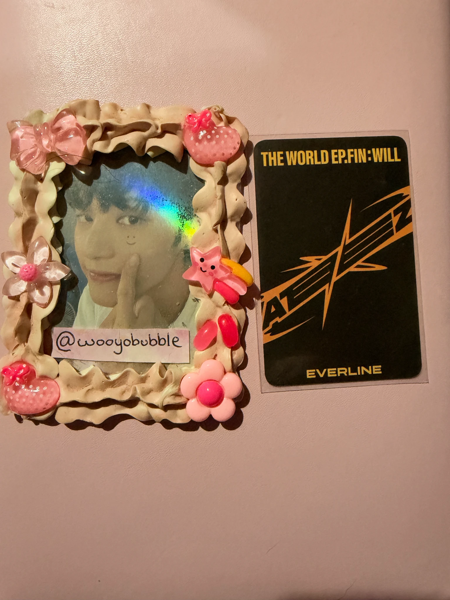 ATEEZ Wooyoung ATEEZ - Wooyoung - THE WORLD EP.FIN: WILL Album everline lucky draw listing photo 2