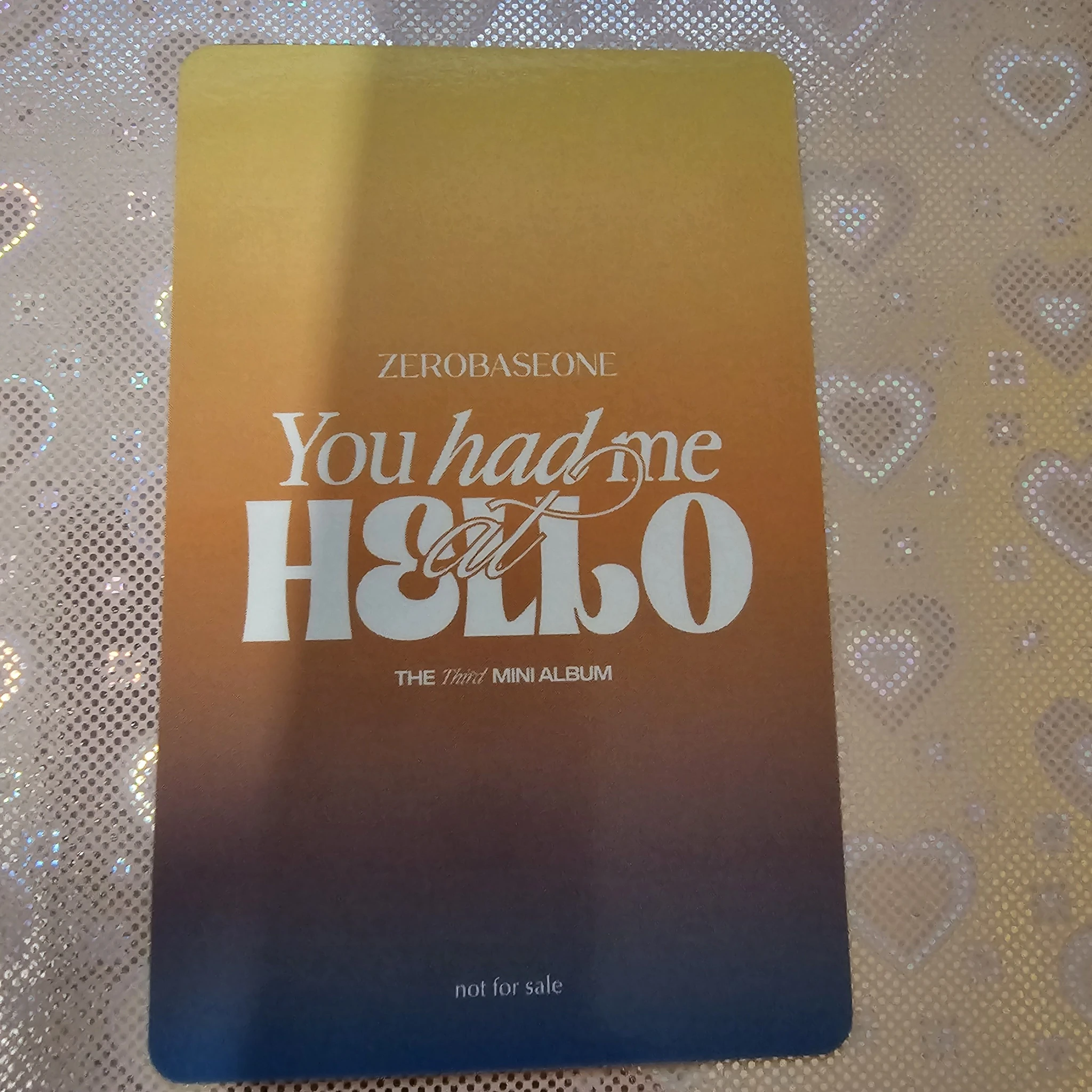 ZEROBASEONE Gunwook ZEROBASEONE - Gunwook - You had me at HELLO Album tower records lucky draw listing photo 2