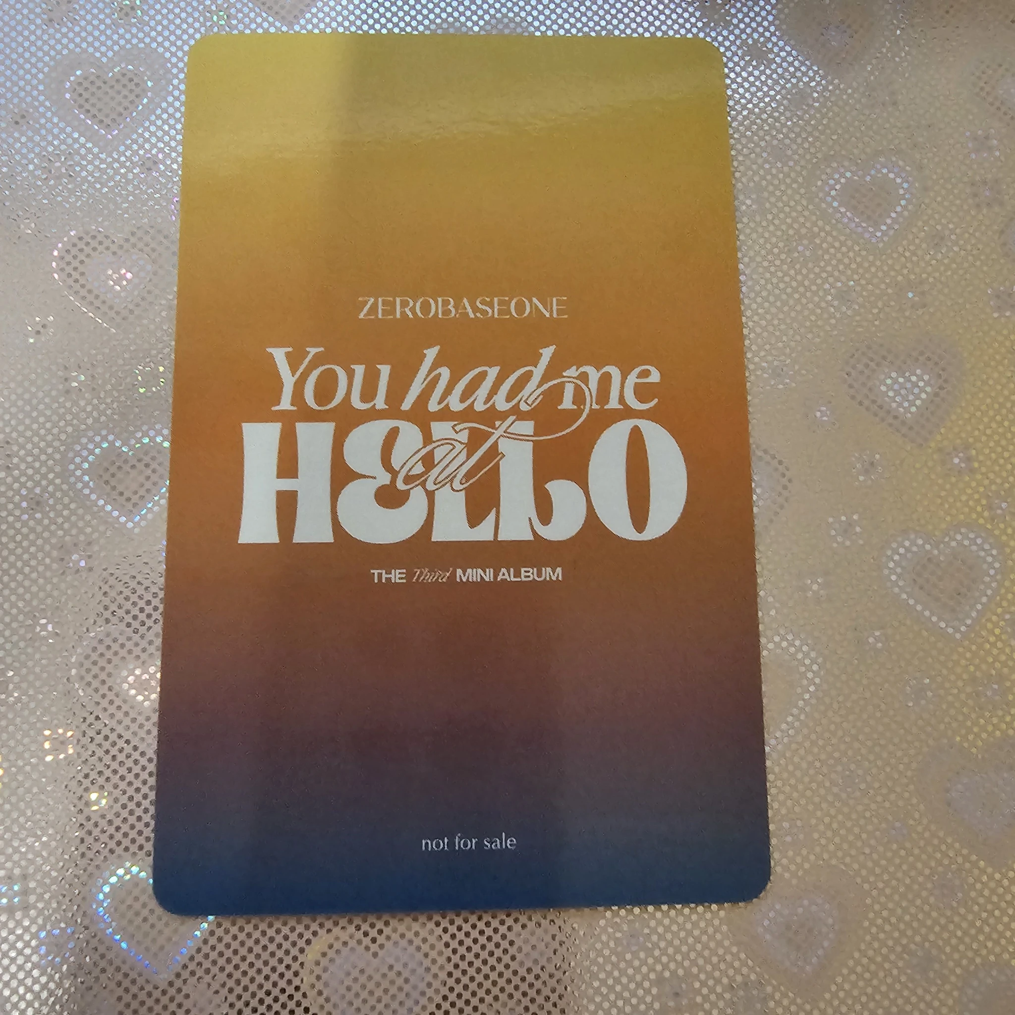 ZEROBASEONE Taerae ZEROBASEONE - Taerae - You had me at HELLO Album tower records lucky draw listing photo 2