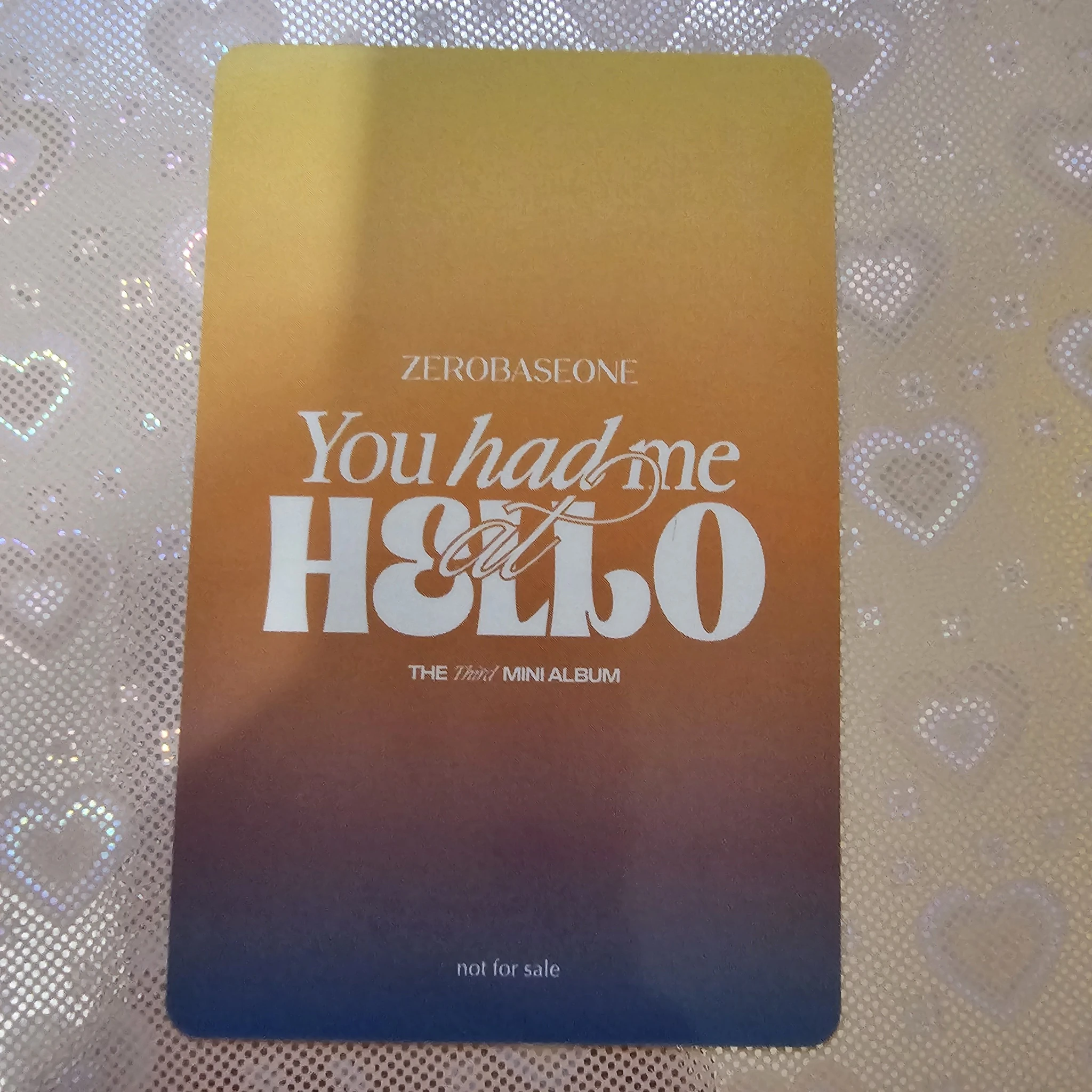 ZEROBASEONE Hao ZEROBASEONE - Hao - You had me at HELLO Album tower records lucky draw listing photo 2