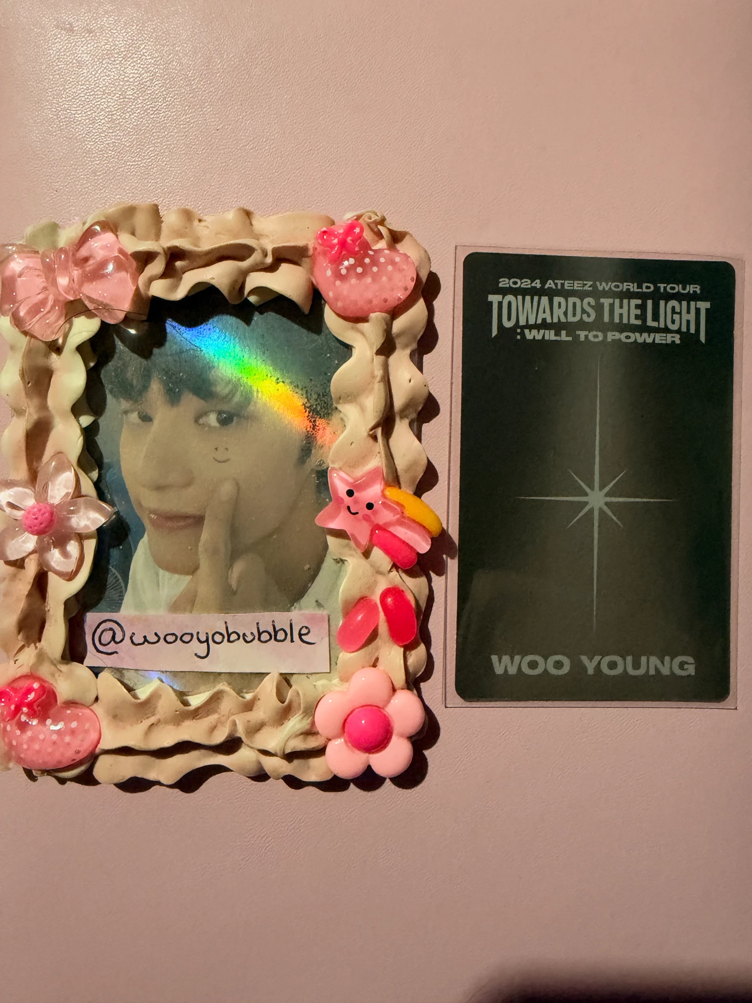 ATEEZ Wooyoung ATEEZ - Wooyoung - Towards The Light: Will To Power World Tour Event merch photocard photo set listing photo 2