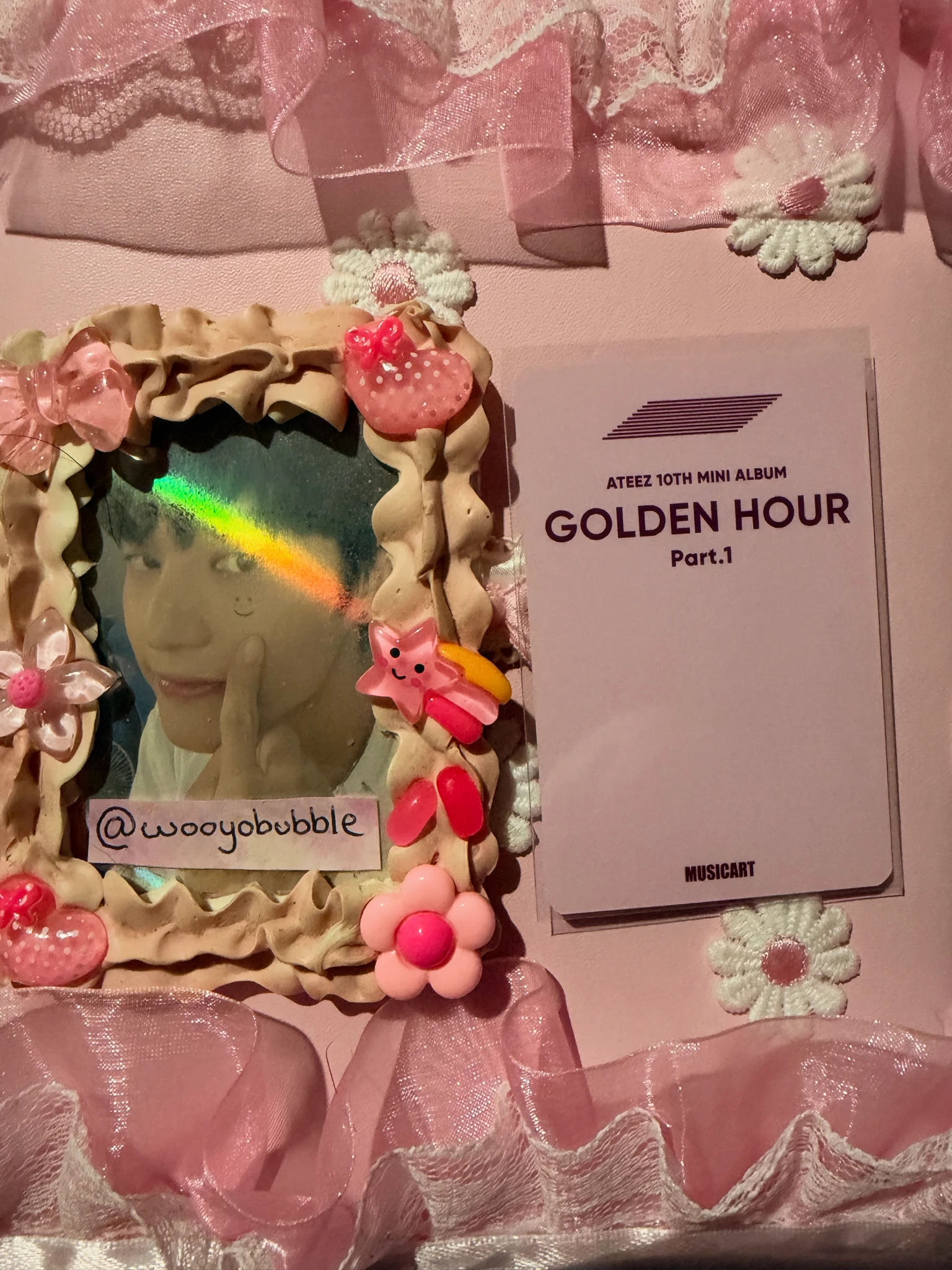 ATEEZ Wooyoung ATEEZ - Wooyoung - Golden Hour : Part.1 Album musicart lucky draw round 2 listing photo 2