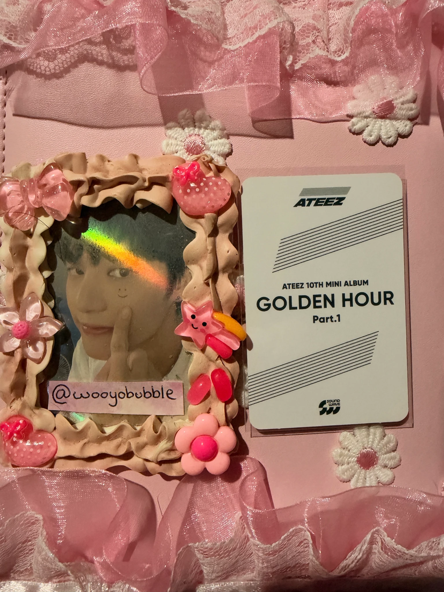 ATEEZ Wooyoung ATEEZ - Wooyoung - Golden Hour : Part.1 Album pre-order benefit (pob) soundwave round 3 listing photo 2