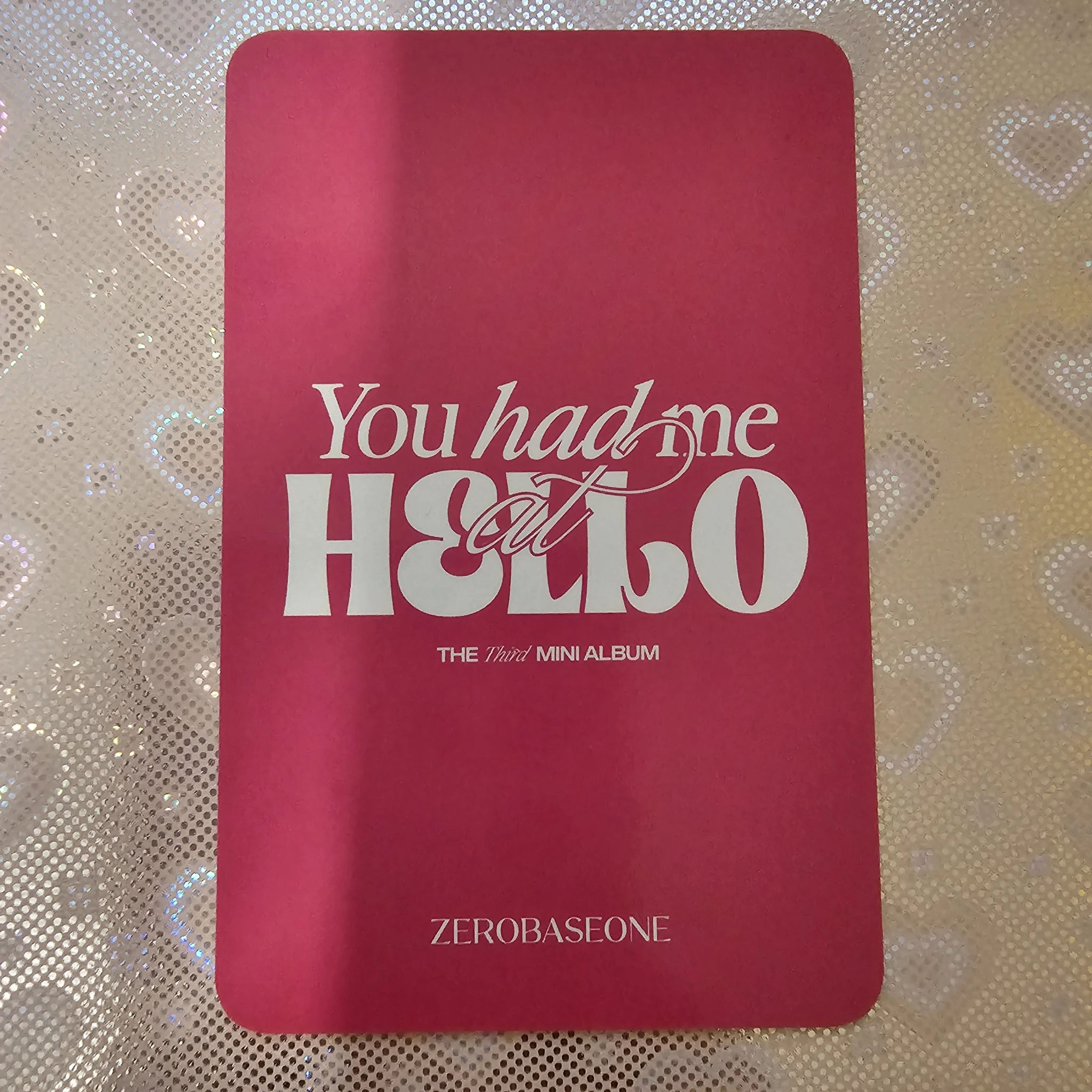 ZEROBASEONE Taerae ZEROBASEONE - Taerae - You had me at HELLO Album ktown4u lucky draw photobook version listing photo 2