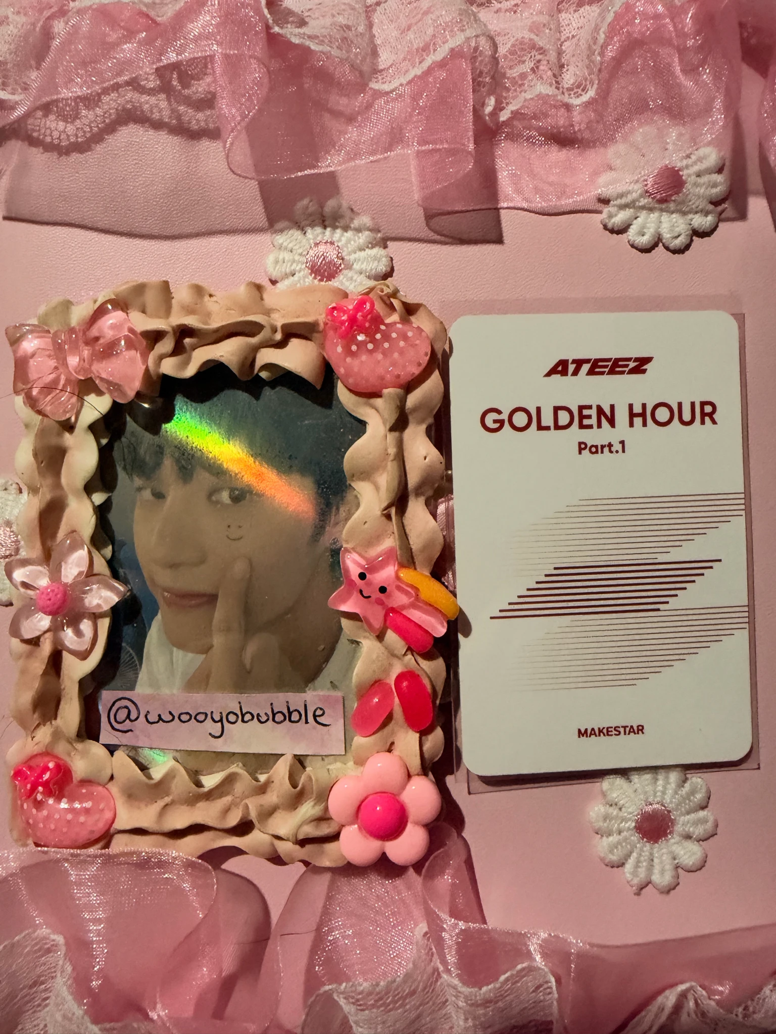 ATEEZ Wooyoung ATEEZ - Wooyoung - Golden Hour : Part.1 Album pob (pre-order benefit) makestar listing photo 2