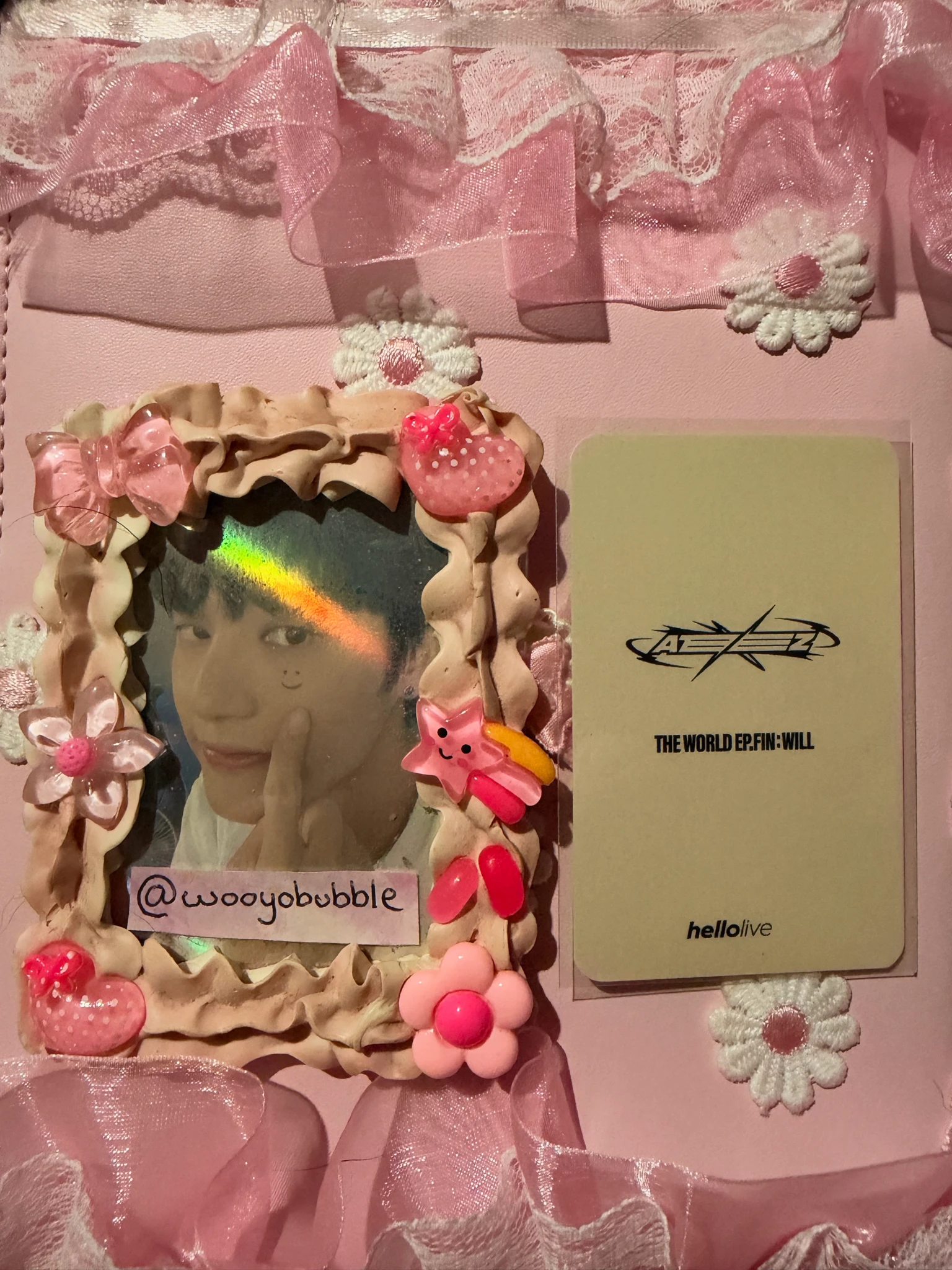 ATEEZ Wooyoung ATEEZ - Wooyoung - THE WORLD EP.FIN: WILL Album hellolive lucky draw listing photo 2