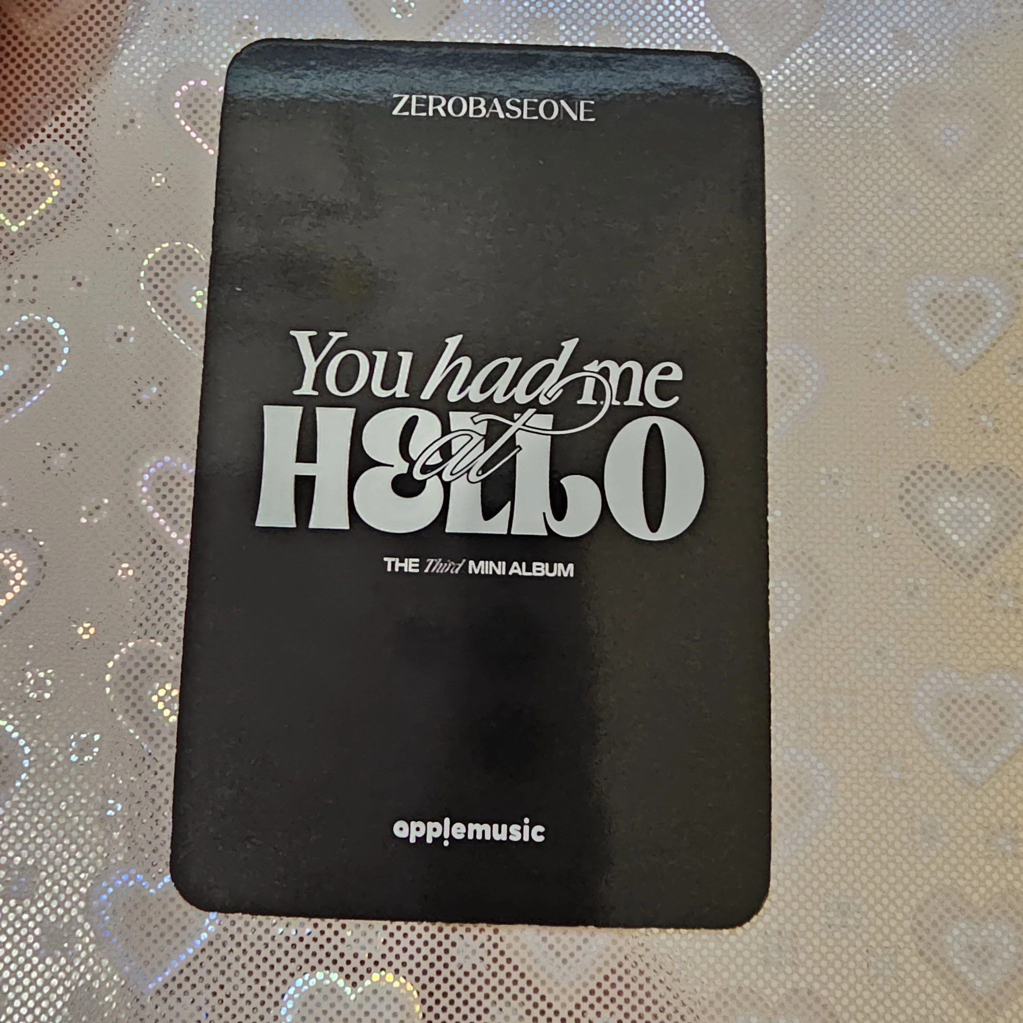 ZEROBASEONE Gunwook ZEROBASEONE - Gunwook - You had me at HELLO Album apple music pob (pre-order benefit) listing photo 2