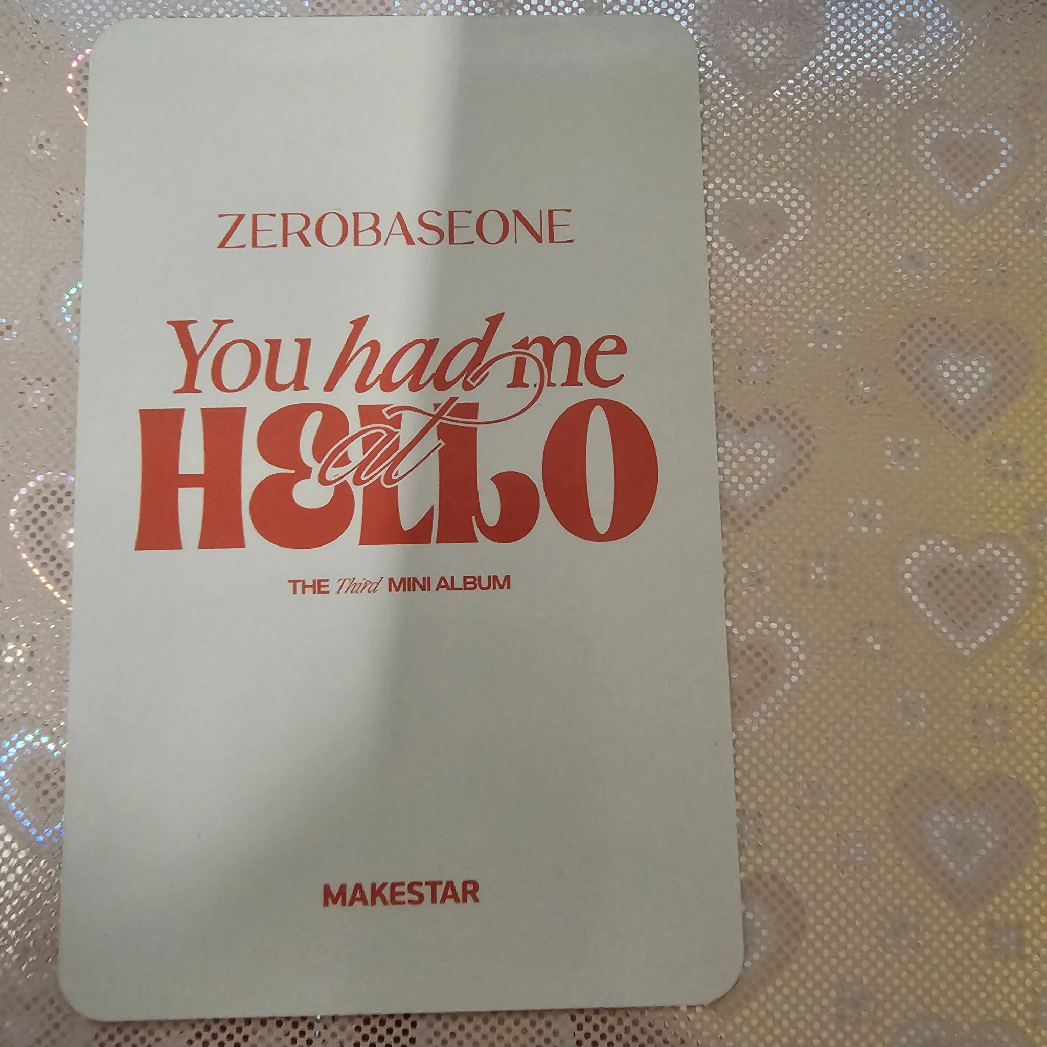 ZEROBASEONE Gunwook ZEROBASEONE - Gunwook - You had me at HELLO Album makestar zerose version pob (pre-order benefit) listing photo 2