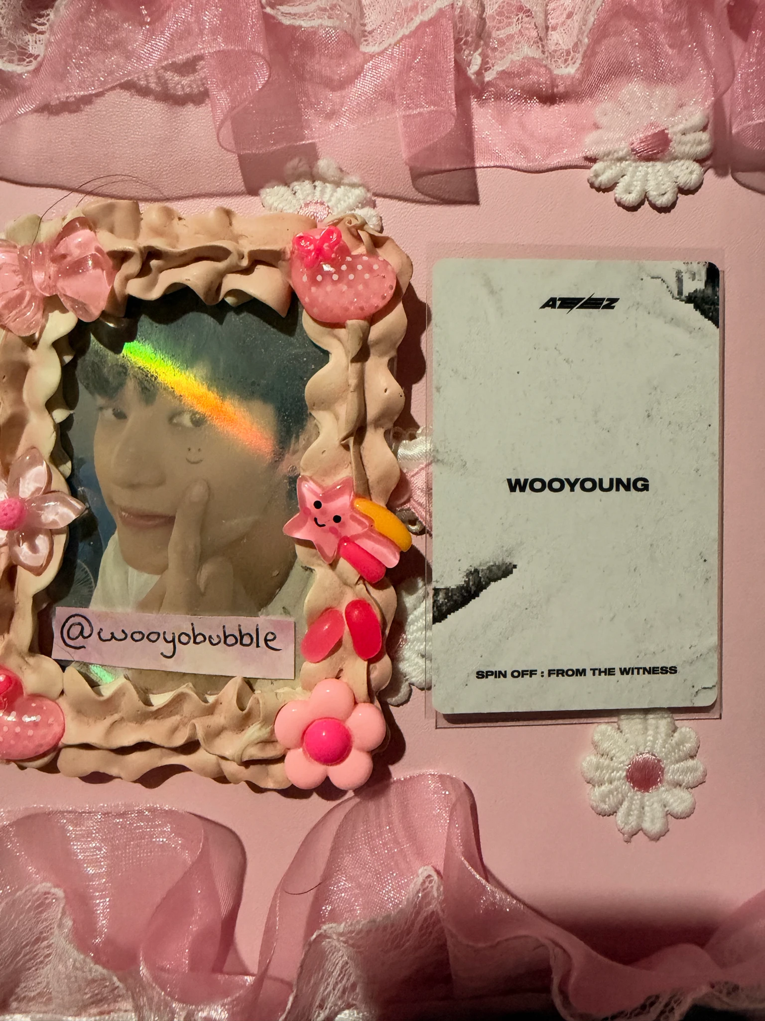 ATEEZ Wooyoung ATEEZ - Wooyoung - SPIN OFF : FROM THE WITNESS Album hello82 target exclusive pob (pre-order benefit) listing photo 2