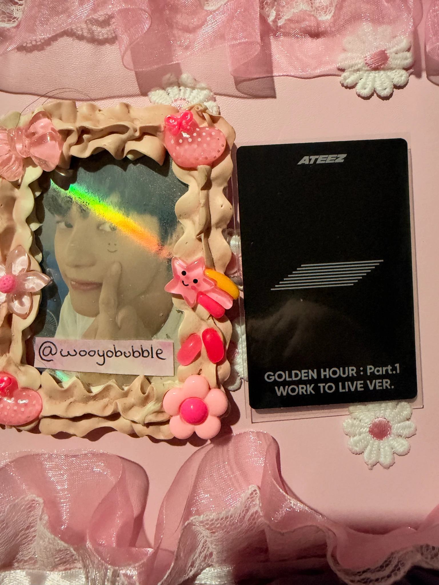 ATEEZ Wooyoung ATEEZ - Wooyoung - Golden Hour : Part.1 Album work to live version album photocard listing photo 2