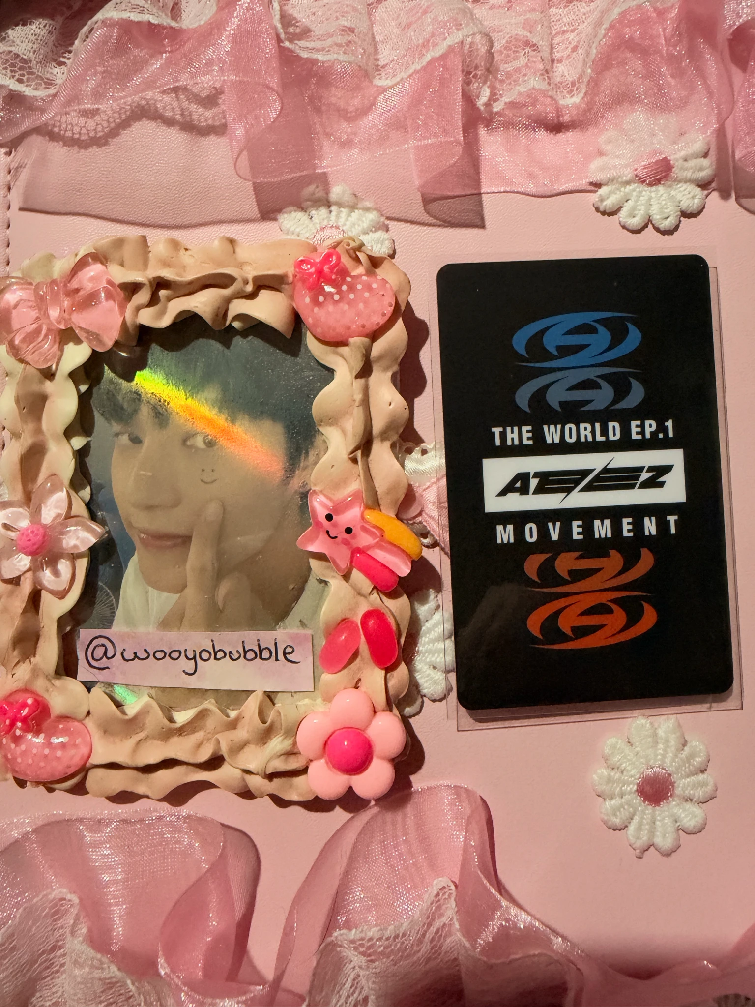 ATEEZ Wooyoung ATEEZ - Wooyoung - THE WORLD EP.1 : MOVEMENT Album soundwave lucky draw (LD) pvc card round 2 listing photo 2