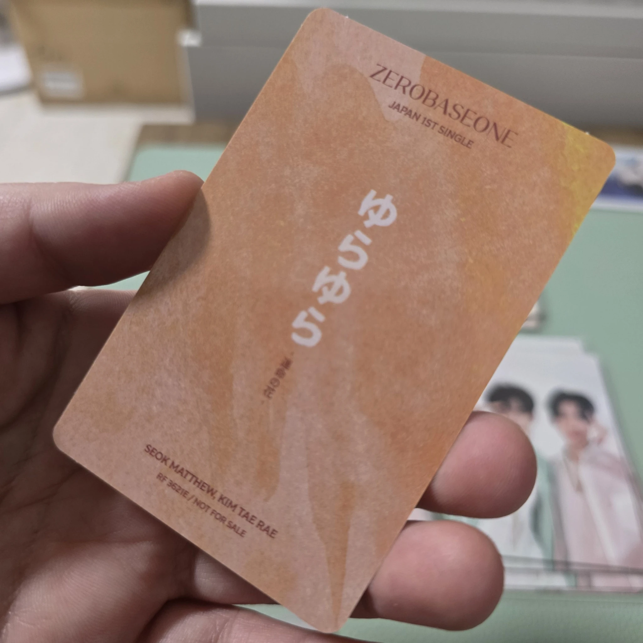 ZEROBASEONE ZEROBASEONE - Taerae & Matthew - Yura Yura (ゆらゆら -運命の花-) Album album photocard japanese album standard version listing photo 2