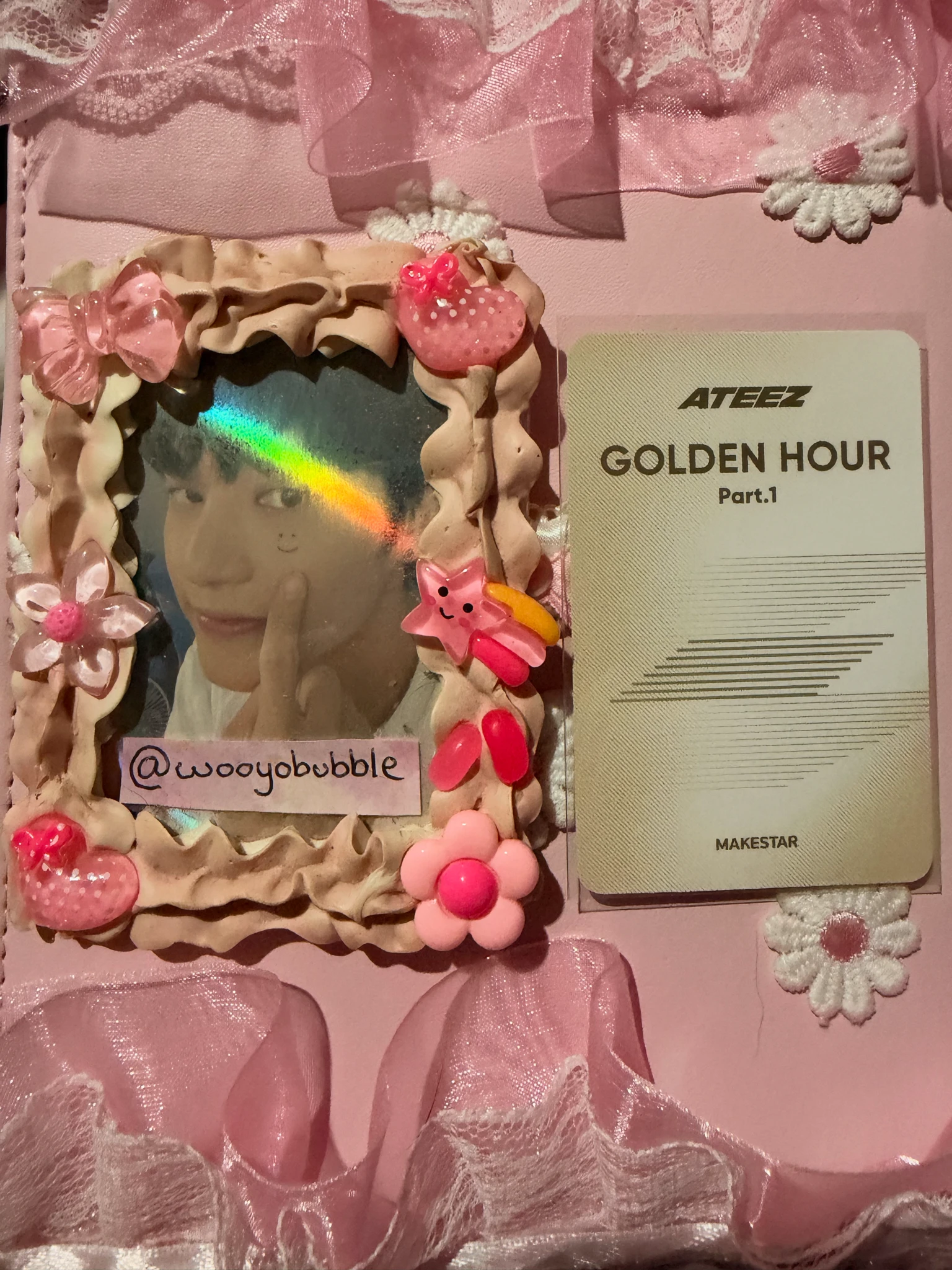 ATEEZ Wooyoung ATEEZ - Wooyoung - Golden Hour : Part.1 Album pob (pre-order benefit) listing photo 2