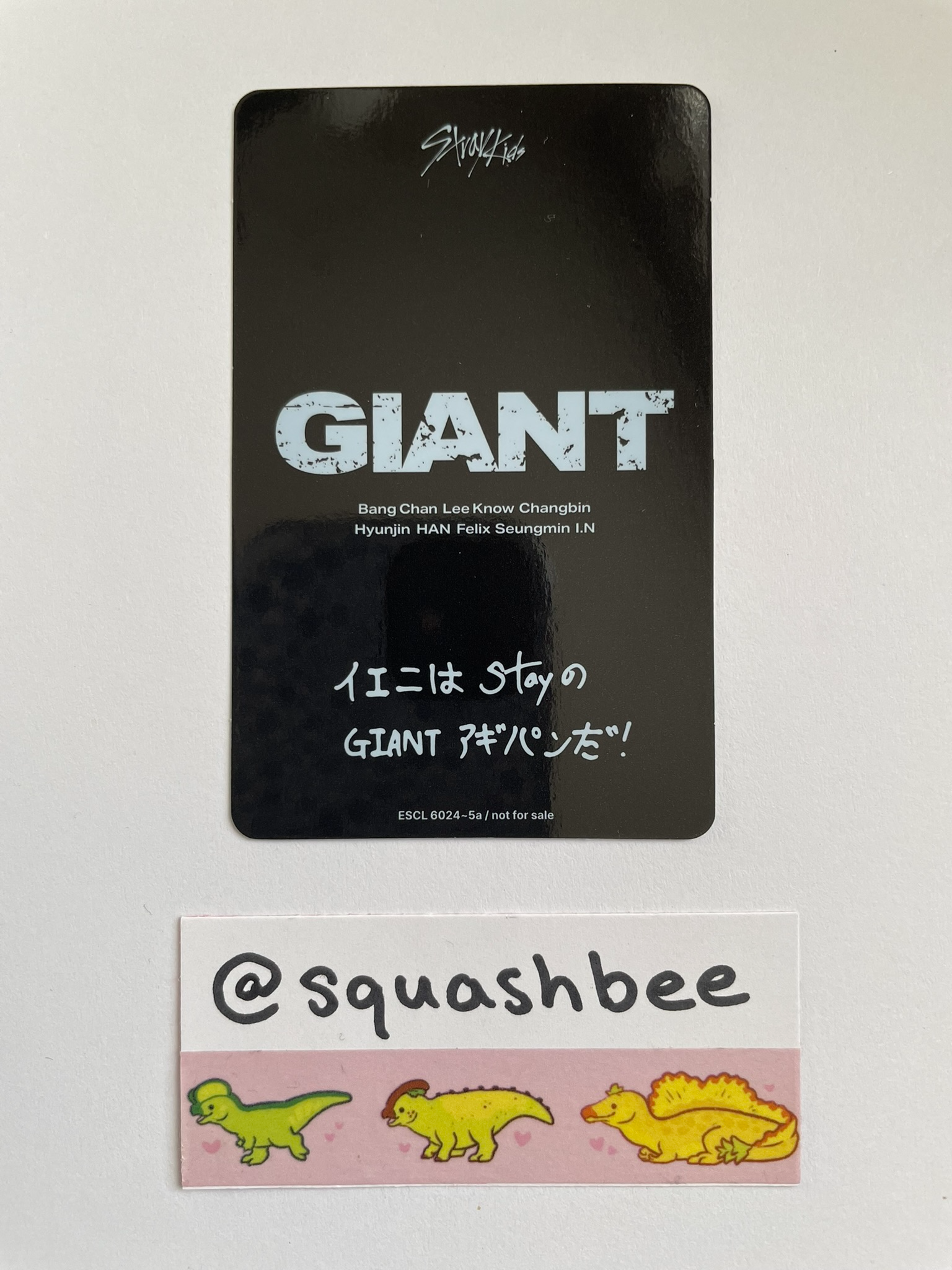 Stray Kids I.N Stray Kids - I.N - GIANT Album album photocard A version listing photo 2