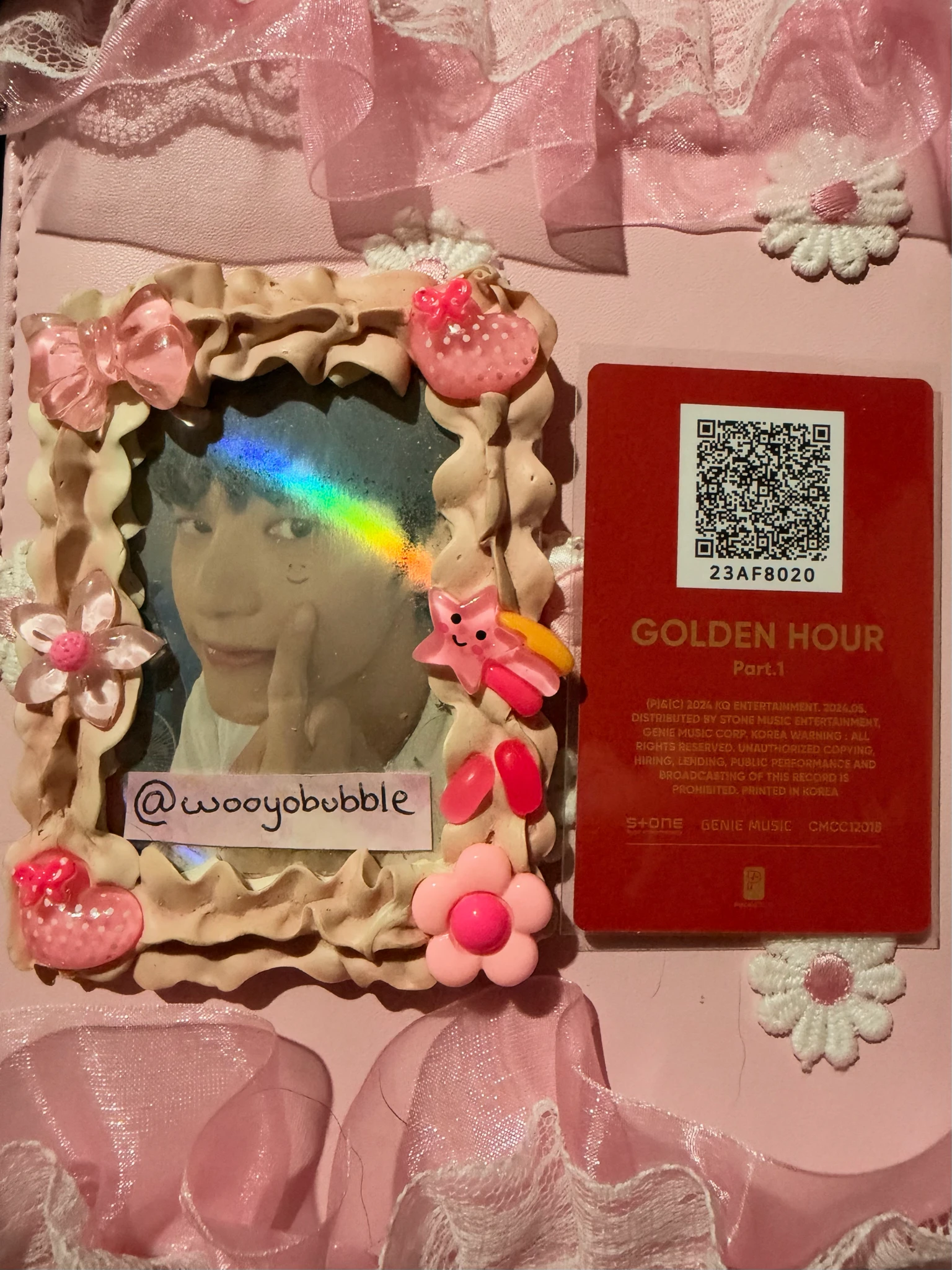 ATEEZ Wooyoung ATEEZ - Wooyoung - Golden Hour : Part.1 Album album photocard qr card listing photo 2
