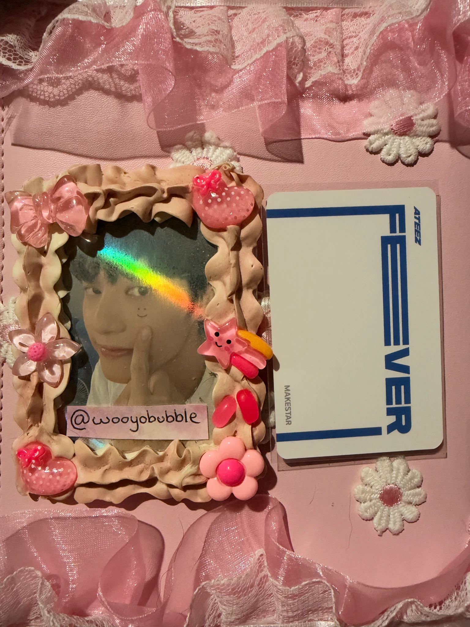 ATEEZ Wooyoung ATEEZ - Wooyoung - ZERO : FEVER Part.3 Album makestar round 3 video call/fancall listing photo 2
