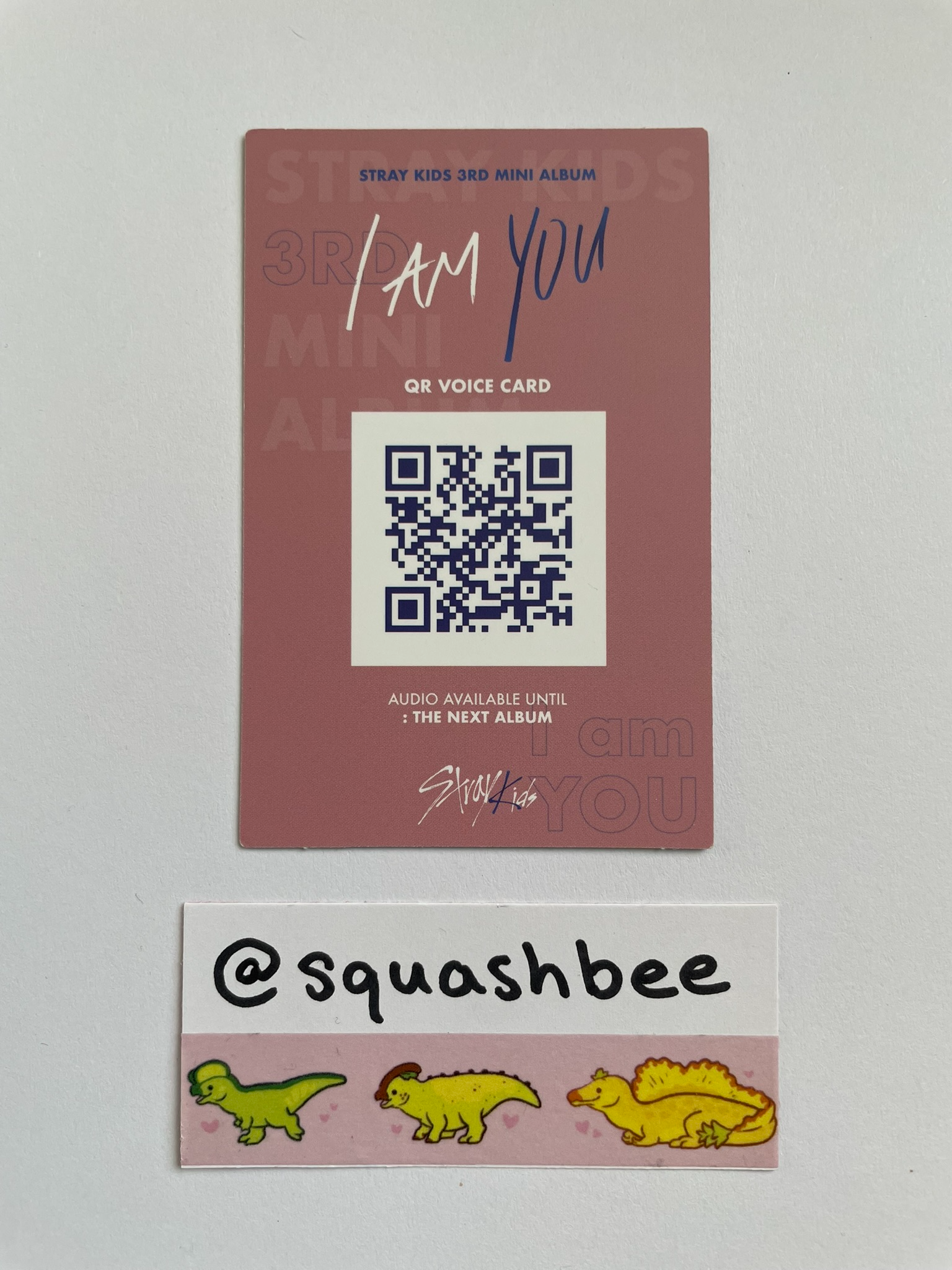 Stray Kids I.N Stray Kids - I.N - I am YOU Album album photocard handwriting ver. listing photo 2