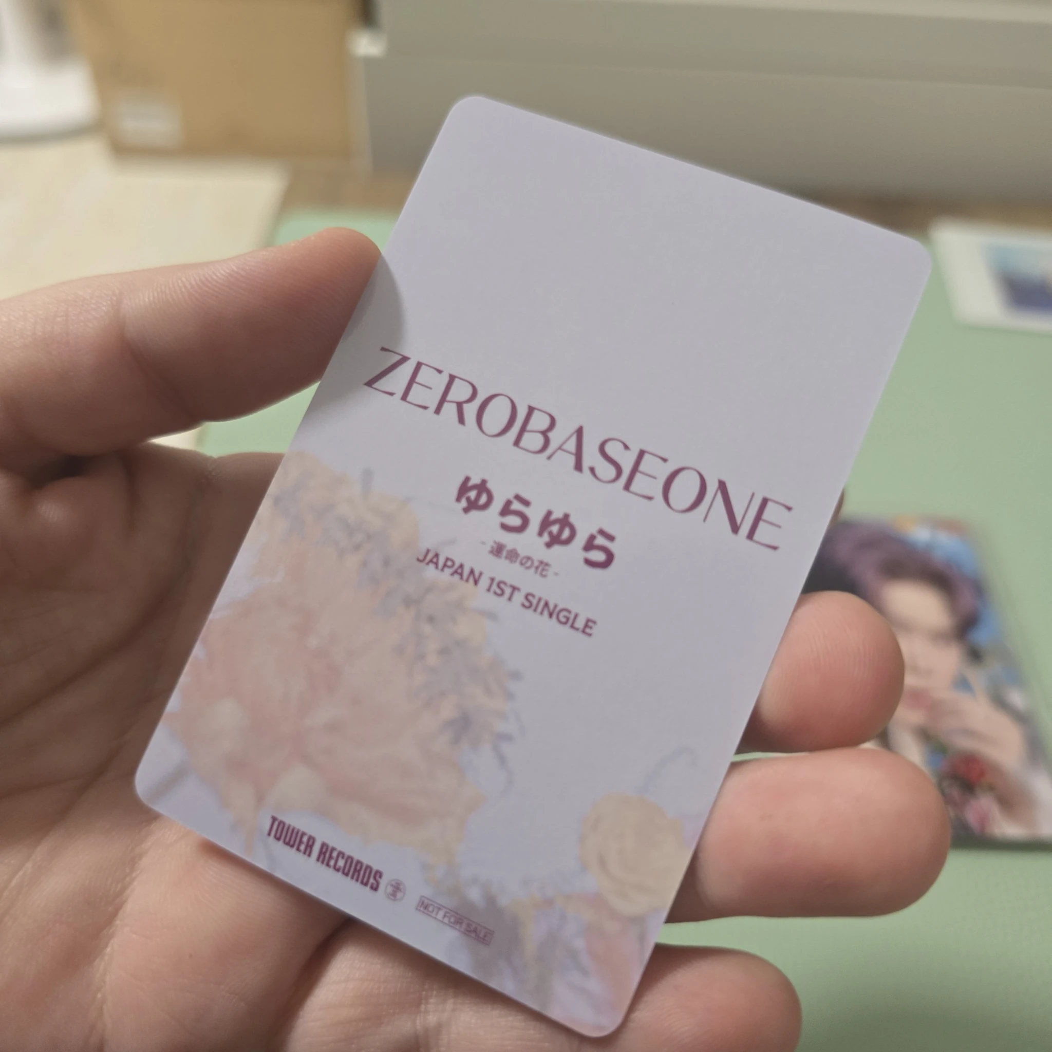 ZEROBASEONE Jiwoong ZEROBASEONE - Jiwoong - Yura Yura (ゆらゆら -運命の花-) Album pob (pre-order benefit) tower records listing photo 2