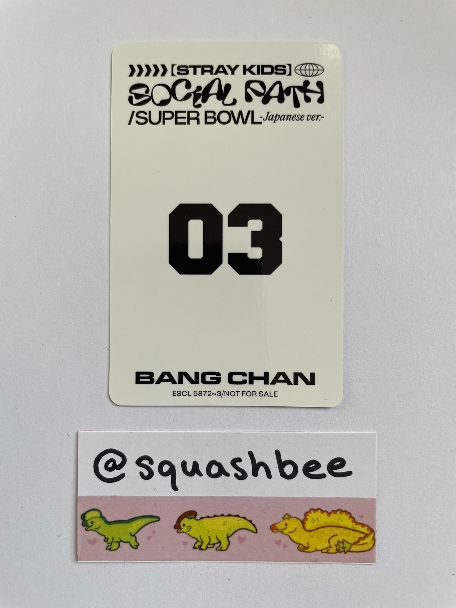 Stray Kids Bang Chan Stray Kids - Bang Chan - Social Path Album album photocard limited version B version listing photo 2