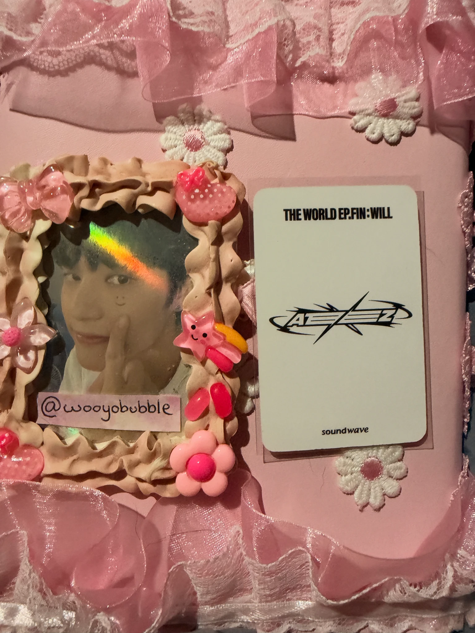 ATEEZ Wooyoung ATEEZ - Wooyoung - THE WORLD EP.FIN: WILL Album soundwave pre-order benefit (pob) listing photo 2