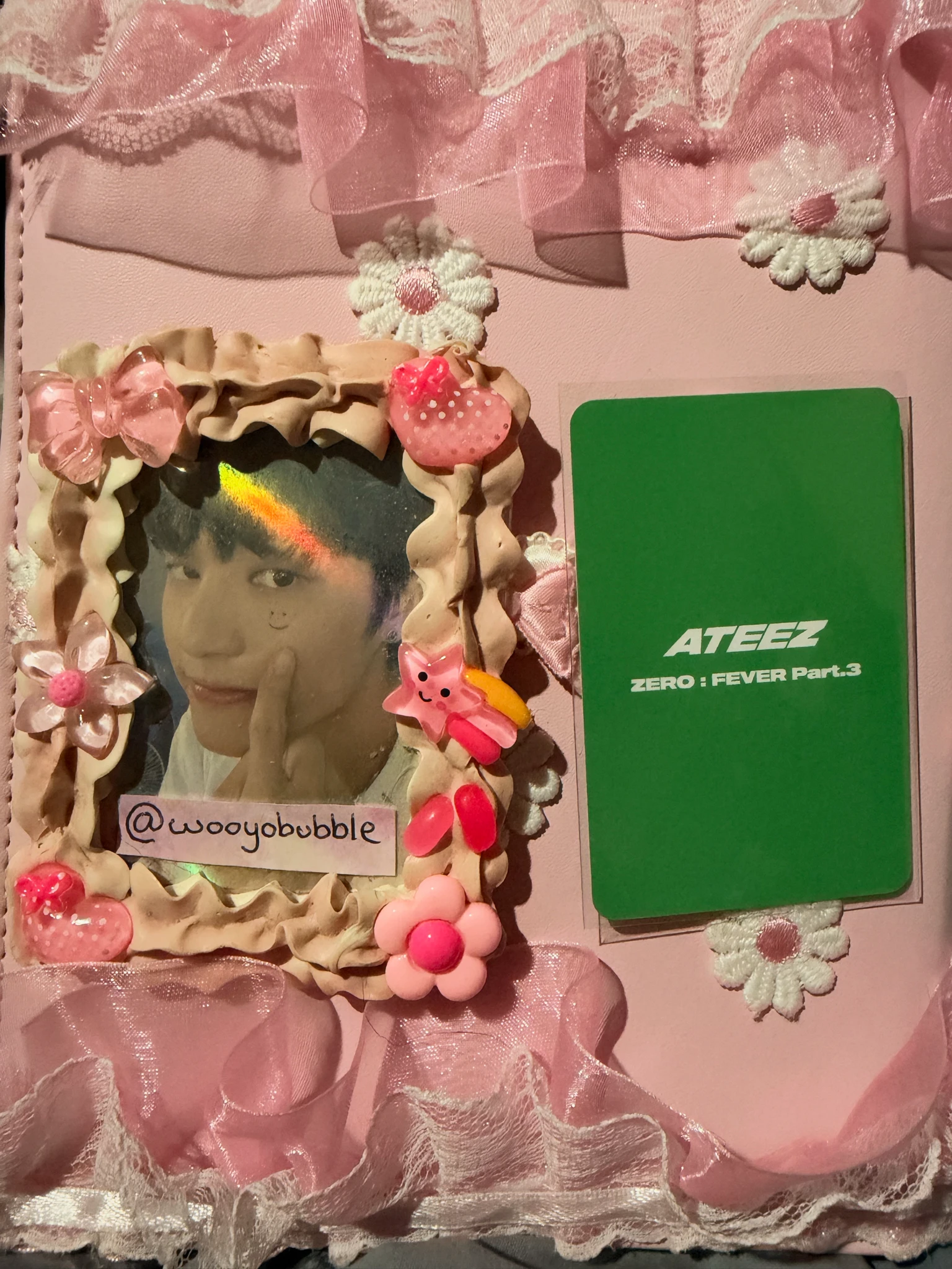 ATEEZ Wooyoung ATEEZ - Wooyoung - ZERO : FEVER Part.3 Album everline video call/fancall round 2 listing photo 2