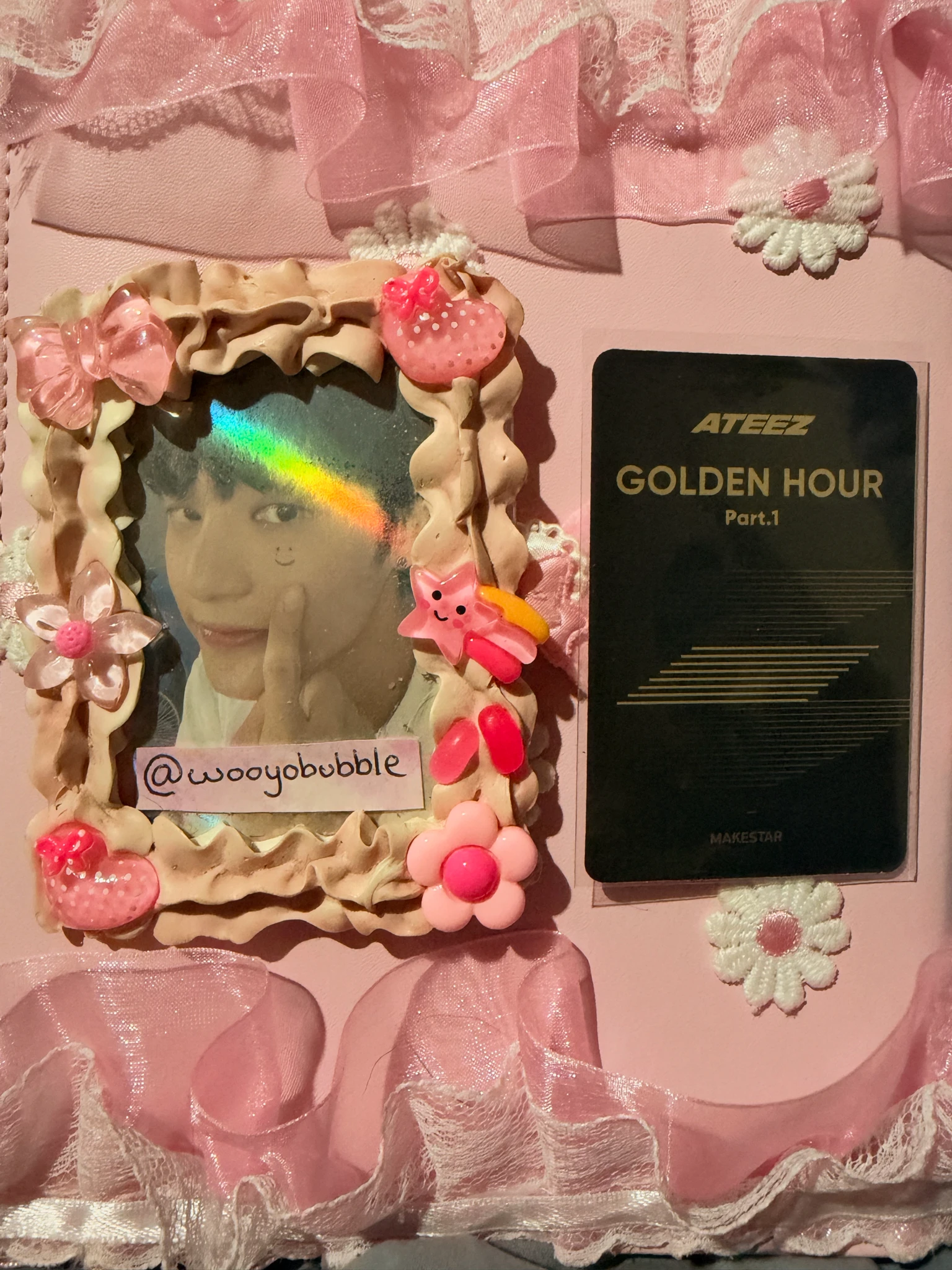 ATEEZ Wooyoung ATEEZ - Wooyoung - Golden Hour : Part.1 Album pob (pre-order benefit) listing photo 2