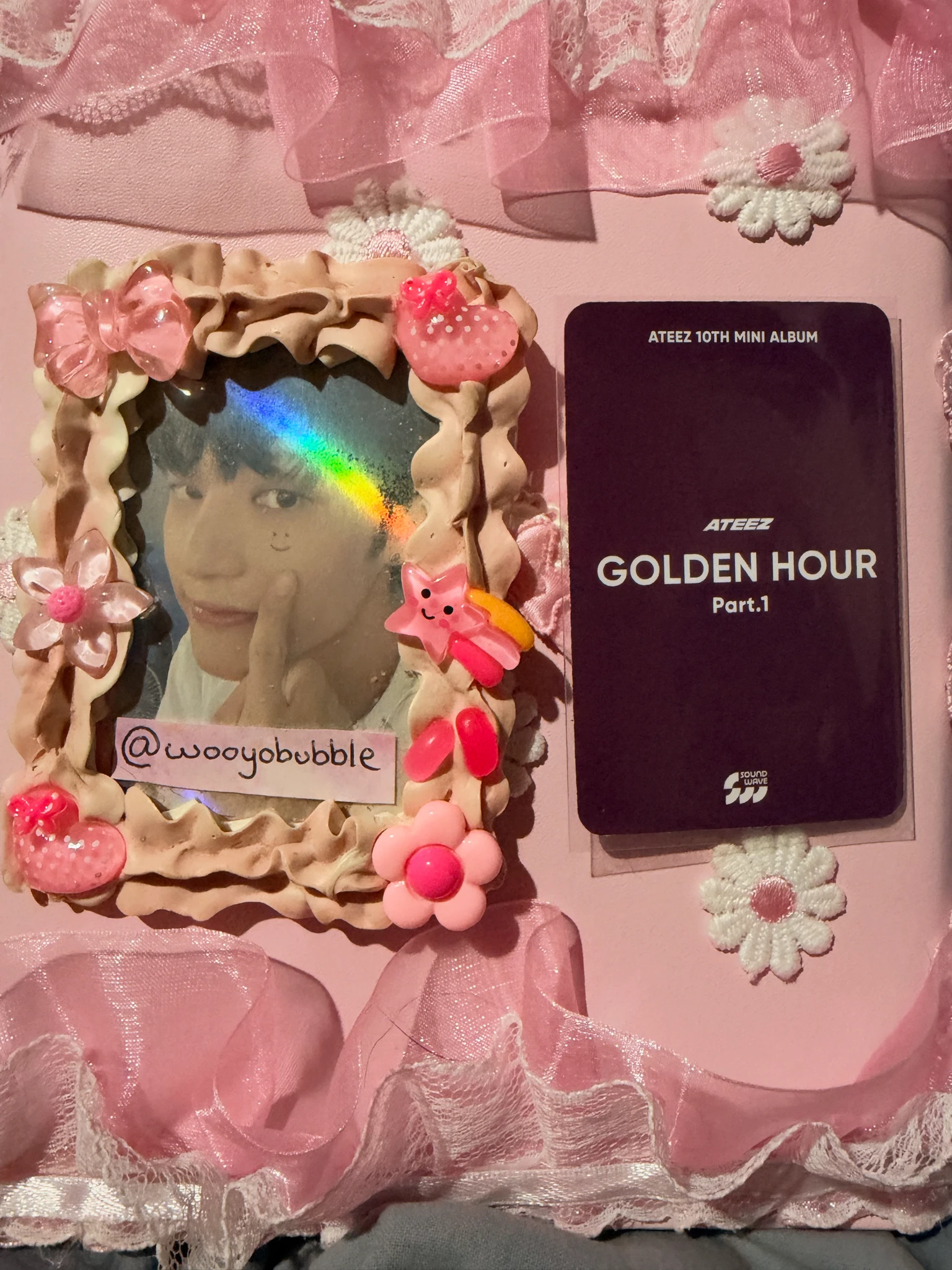 ATEEZ Wooyoung ATEEZ - Wooyoung - Golden Hour : Part.1 Album pob (pre-order benefit) listing photo 2
