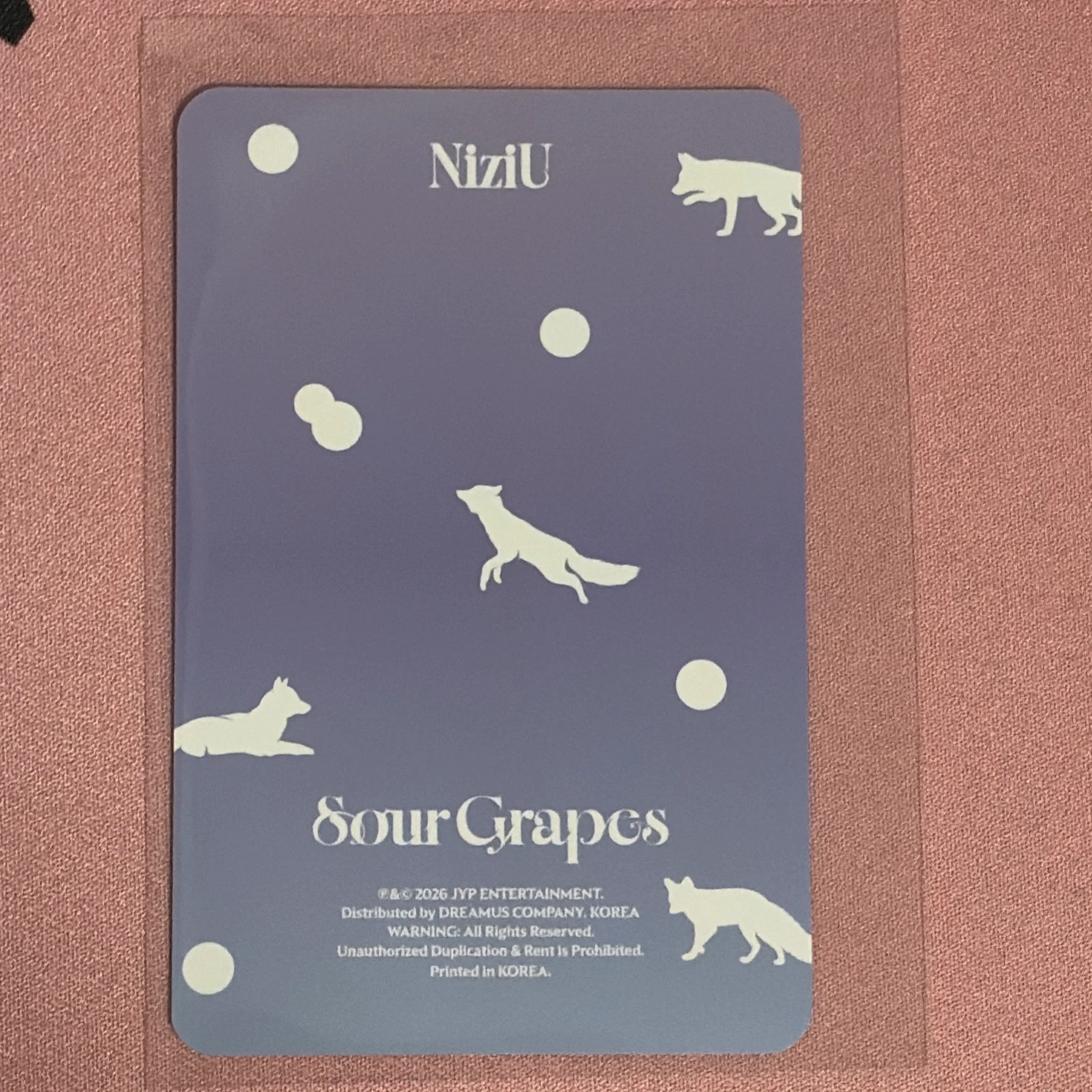 NiziU Nina NiziU - Nina - Sour Grapes Album album photocard item set listing photo 2