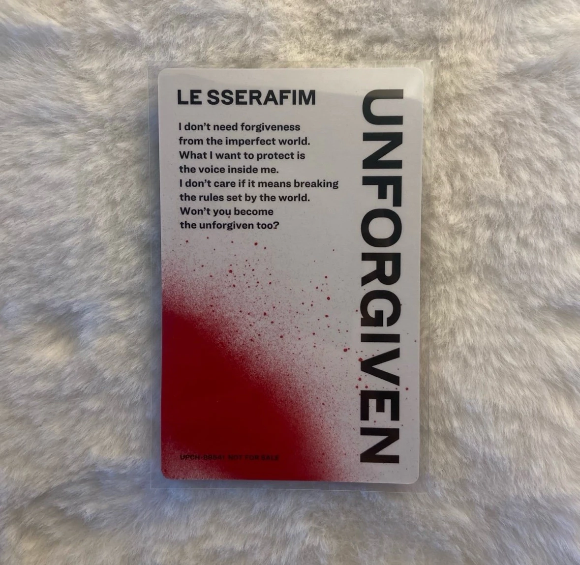 LE SSERAFIM Hong Eunchae LE SSERAFIM - Hong Eunchae - UNFORGIVEN (Japanese Ver) Album standard version listing photo 2