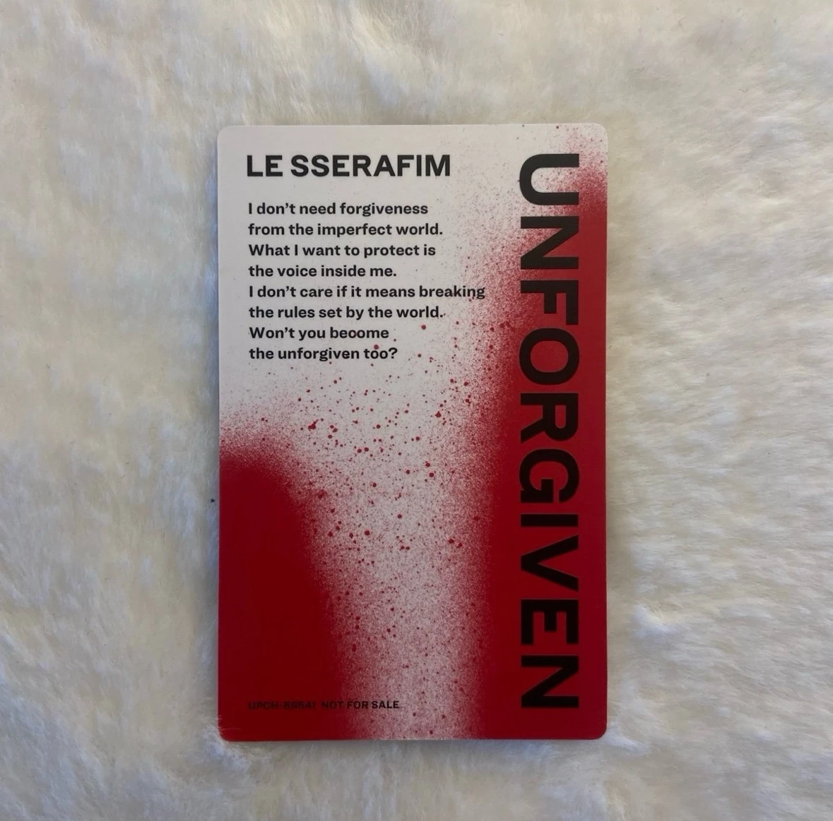 LE SSERAFIM Sakura LE SSERAFIM - Sakura - UNFORGIVEN (Japanese Ver) Album standard version listing photo 2