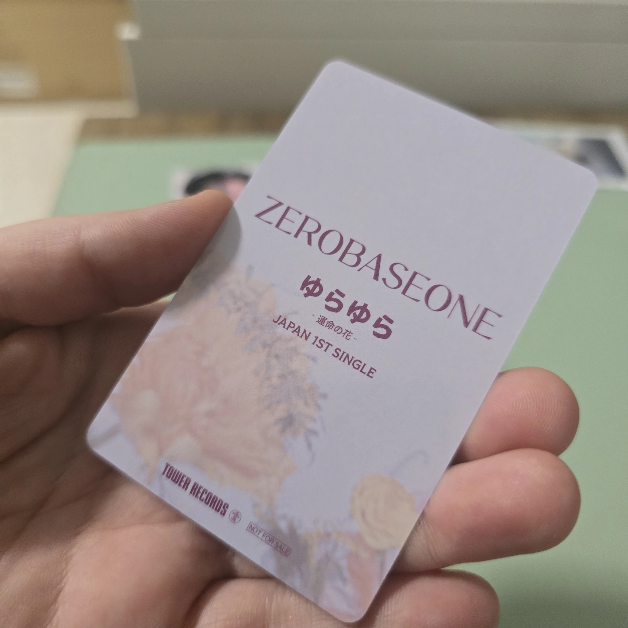 ZEROBASEONE Taerae ZEROBASEONE - Taerae - Yura Yura (ゆらゆら -運命の花-) Album pob (pre-order benefit) tower records listing photo 2