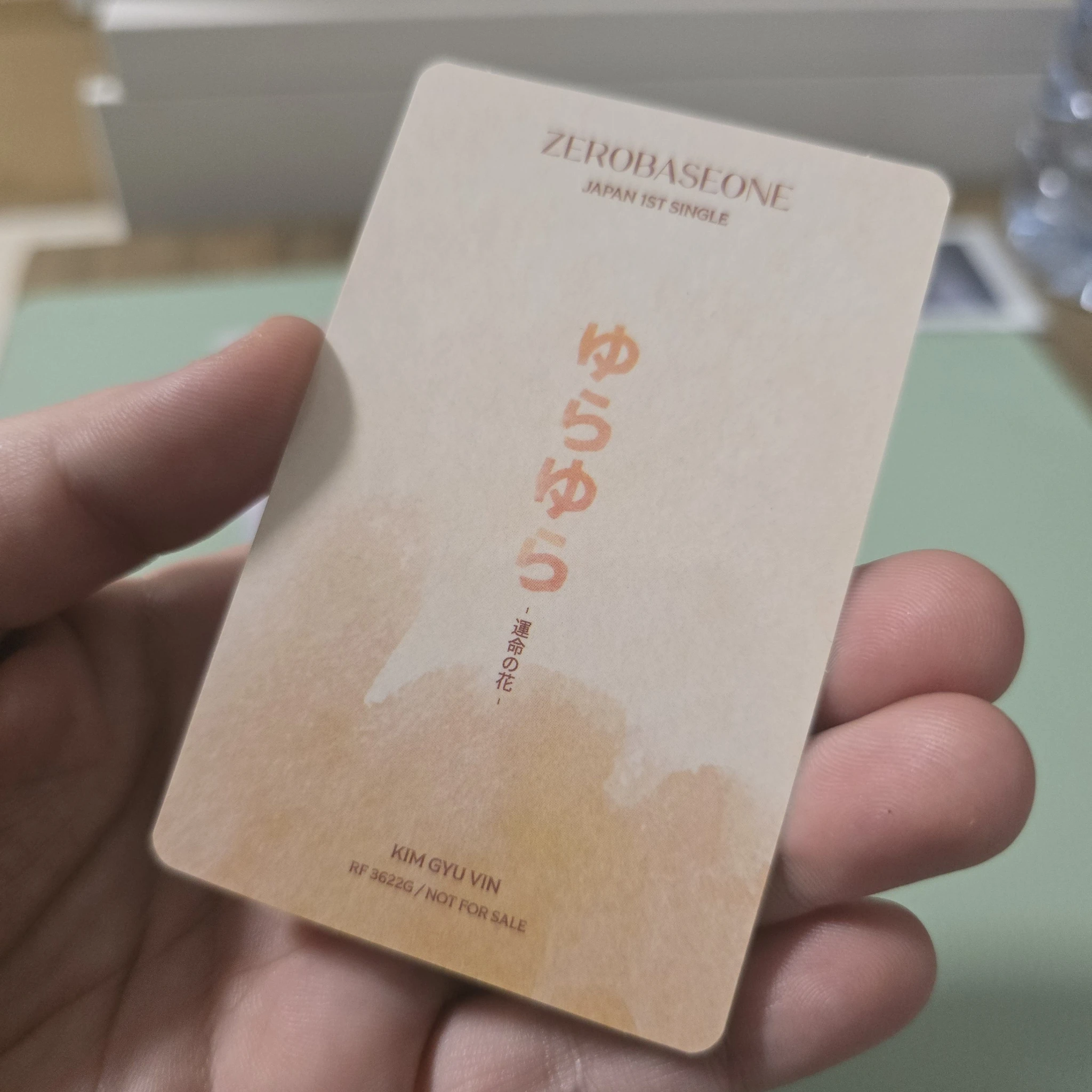 ZEROBASEONE Gyuvin ZEROBASEONE - Gyuvin - Yura Yura (ゆらゆら -運命の花-) Album japanese album album photocard solo jacket version listing photo 2
