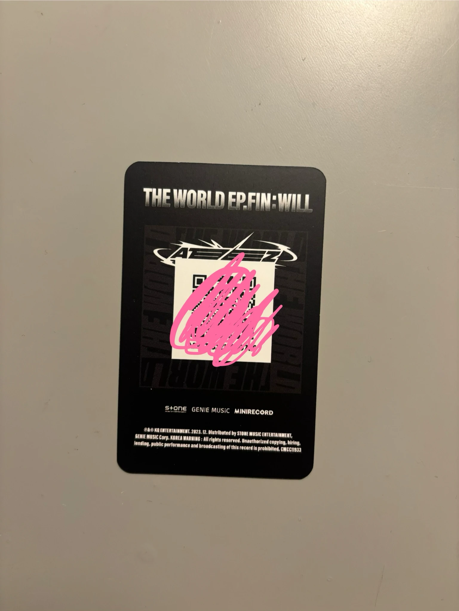ATEEZ Seonghwa ATEEZ - Seonghwa - THE WORLD EP.FIN: WILL Album album photocard listing photo 2
