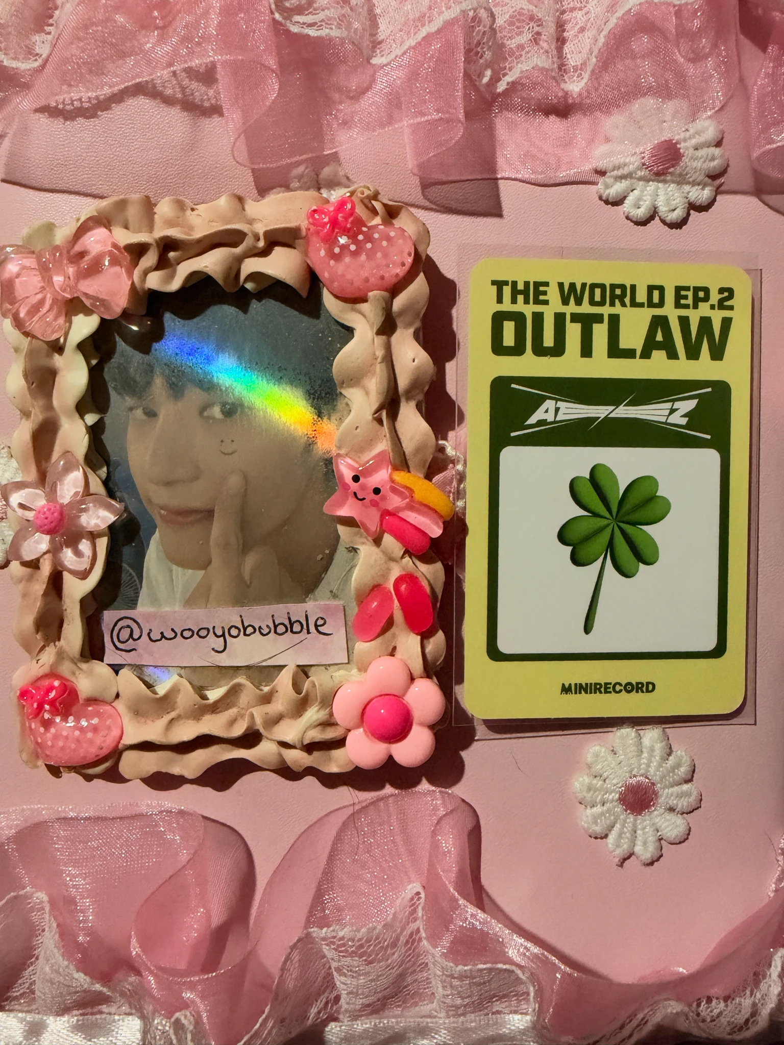 ATEEZ Wooyoung ATEEZ - Wooyoung - THE WORLD EP.2 : OUTLAW Album minirecord shop fansign round 3 listing photo 2