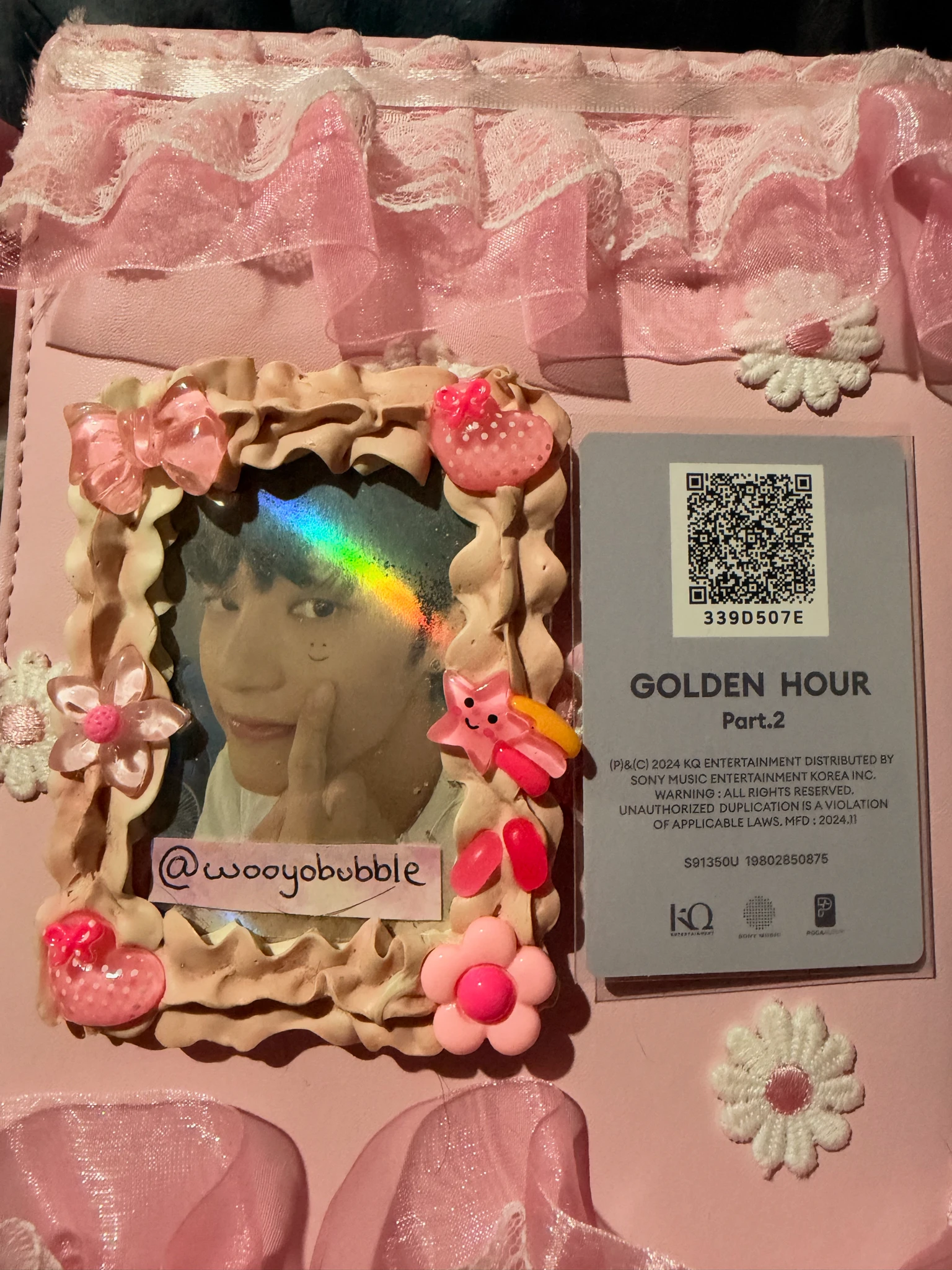 ATEEZ Wooyoung ATEEZ - Wooyoung - Golden Hour : Part 2 Album poca album to version qr card listing photo 2