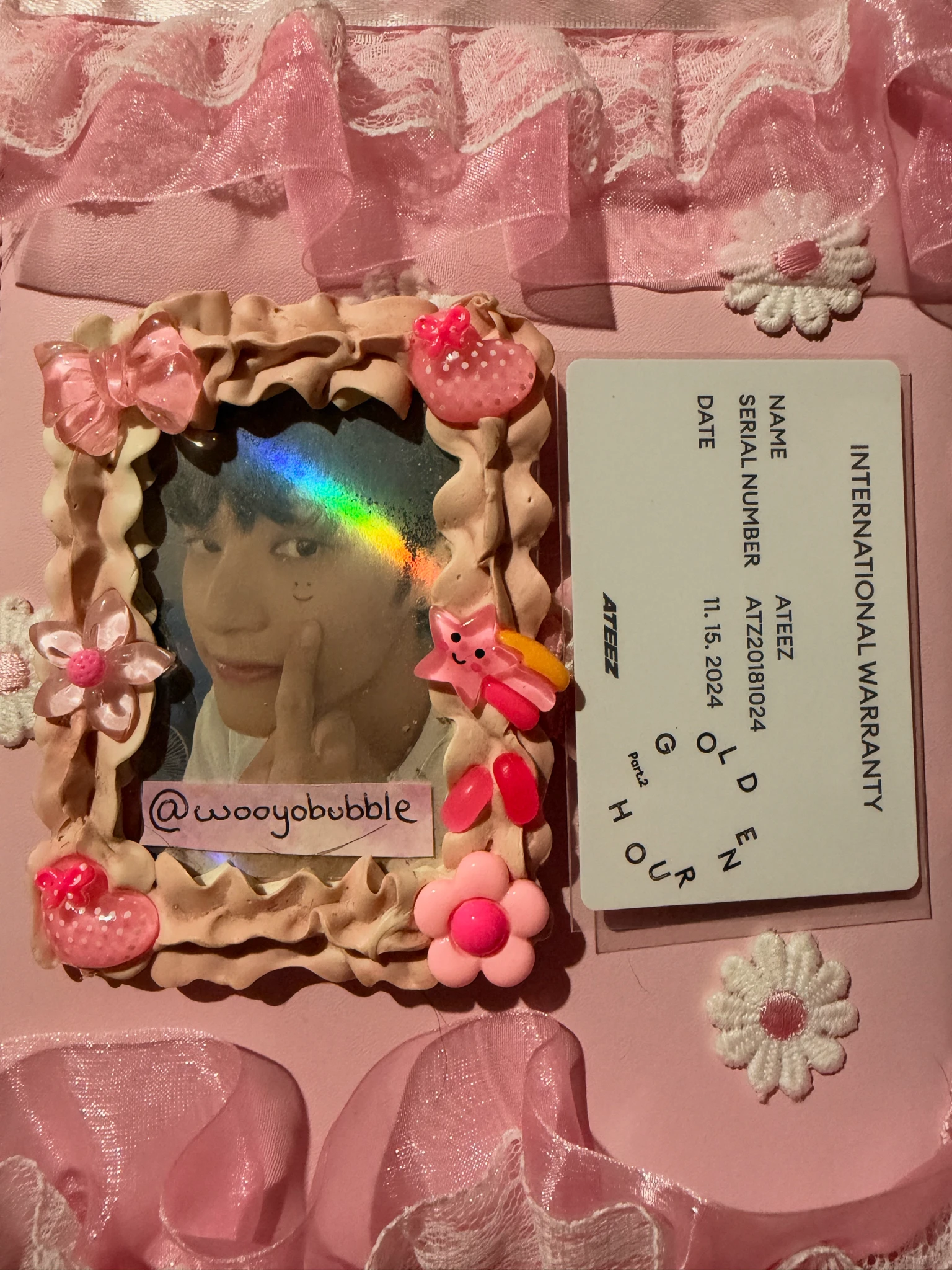 ATEEZ Wooyoung ATEEZ - Wooyoung - Golden Hour : Part 2 Album album photocard korean album listing photo 2