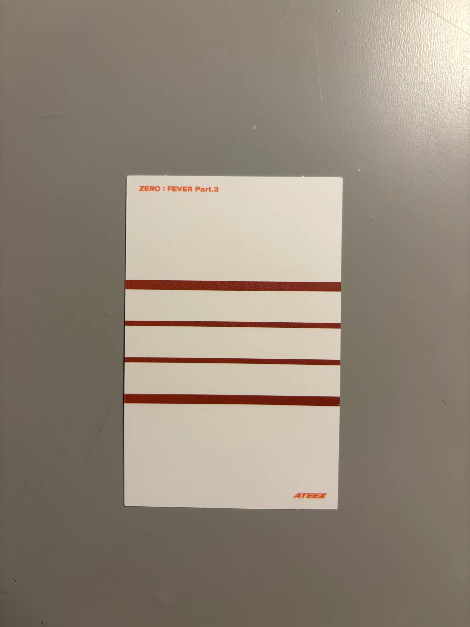 ATEEZ Mingi ATEEZ - Mingi - ZERO : FEVER Part.3 Album album photocard diary version limited version listing photo 2